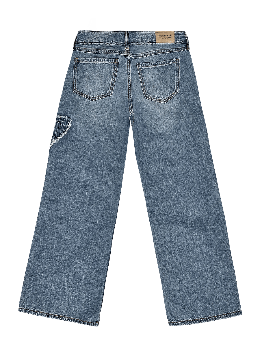 Abercrombie Kids - PX-DENIM PANTS - brede jeans - cabin blues - 1