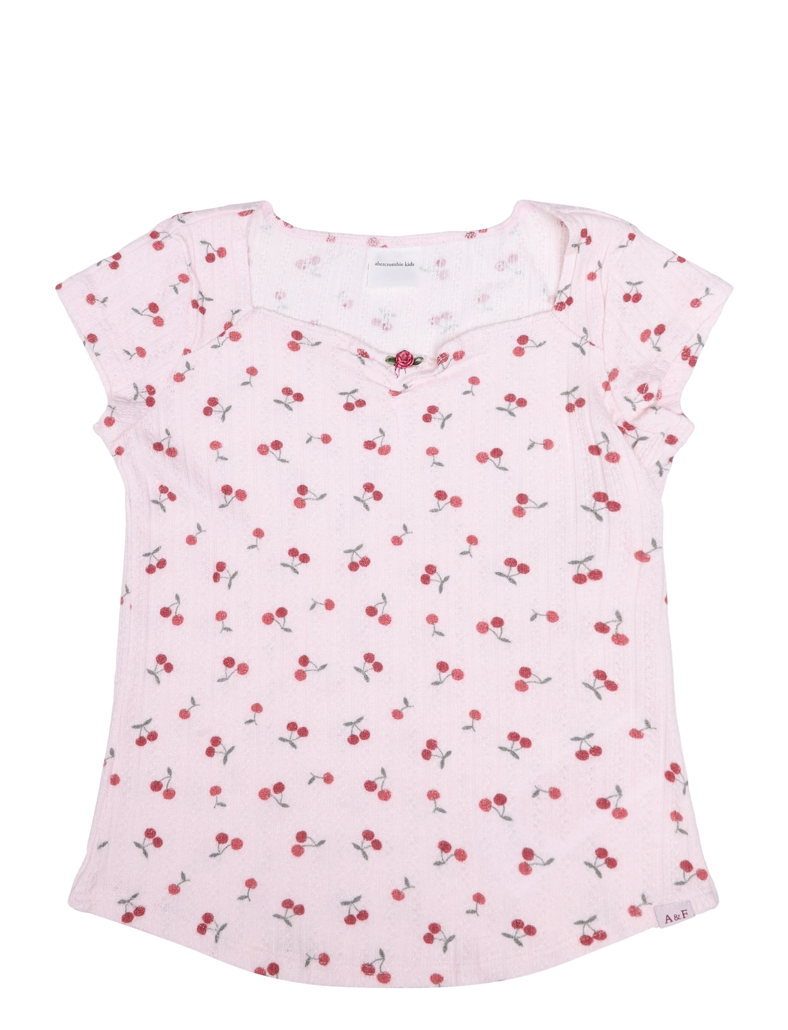 Abercrombie Kids KT-S/S KNIT TOP - Neuheiten - CHERRY CLUSTER / pink/rose