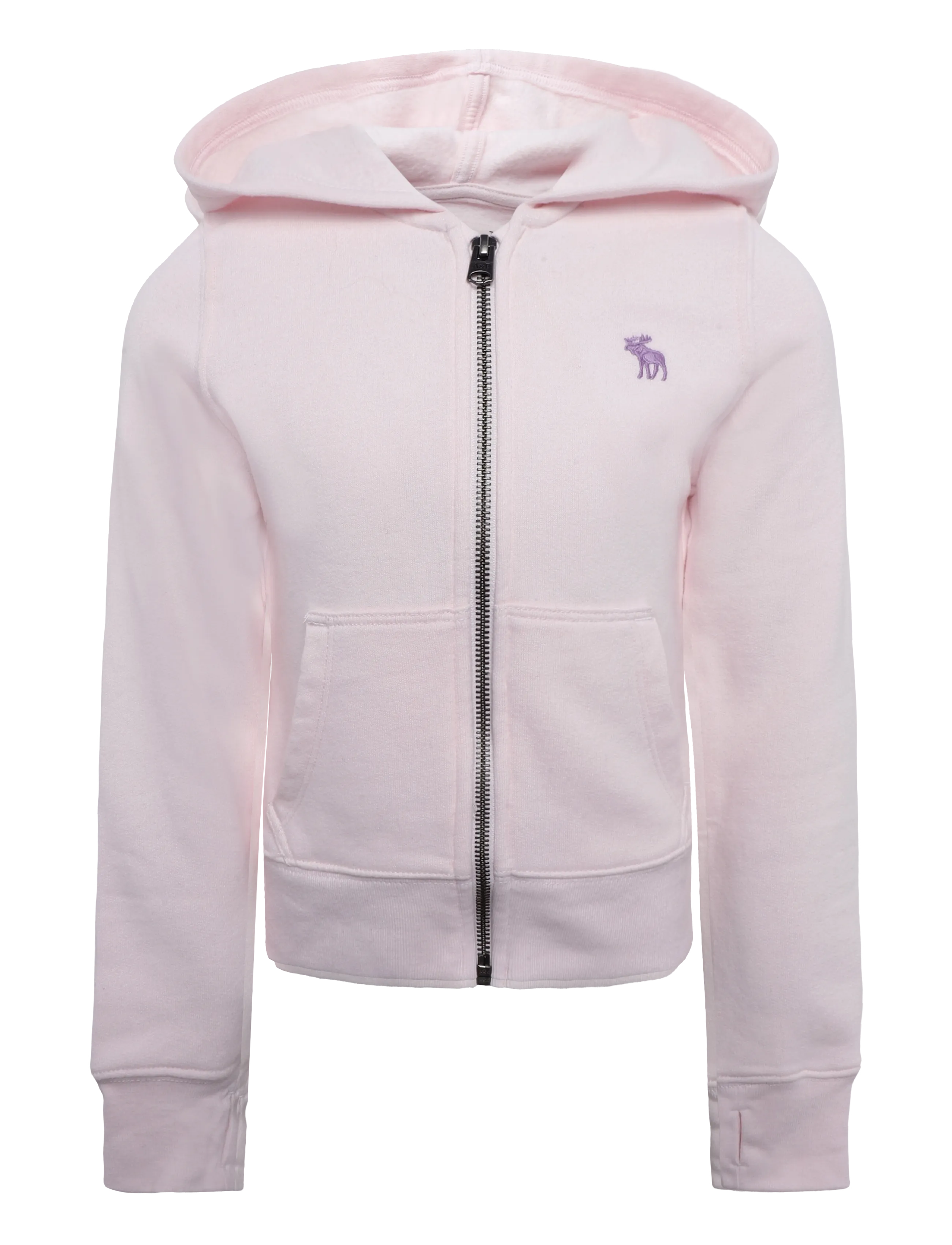 Abercrombie Kids ZH-FULL ZIP HOODY - Dressipluusid ja kapuutsiga pusad - PINK MARSHMALLOW / pink/rose