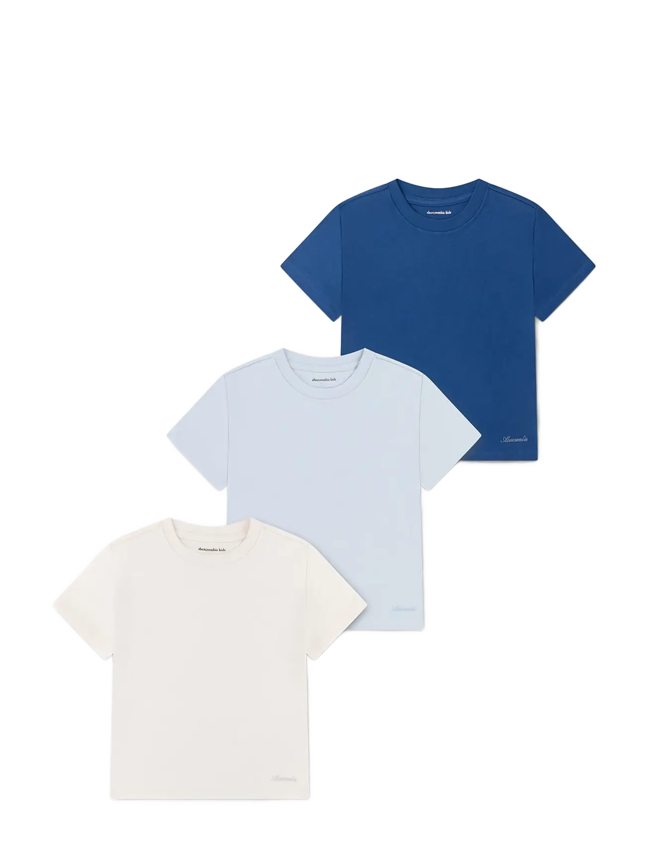 Abercrombie Kids 3T-3PK SS TEE - Kortärmade t-shirts - SKYWAY / blue