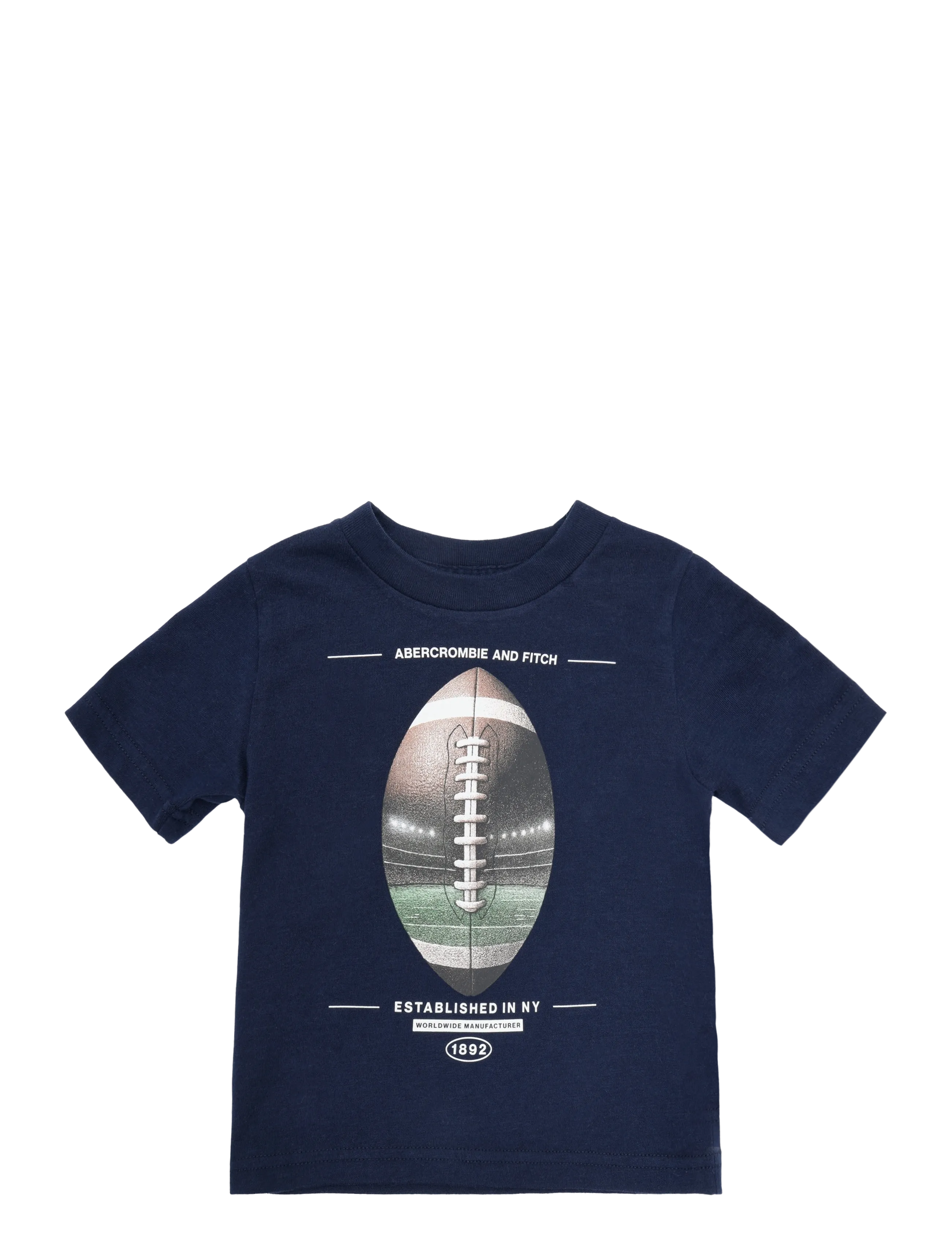 Abercrombie Kids Te-S/S Tee, Amerikansk Fodbold Grafik T-Shirt, Navy, Str: 110