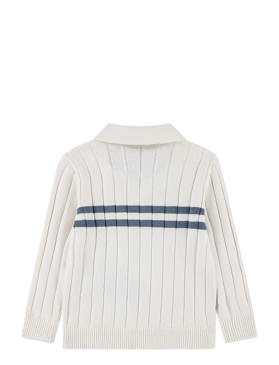 Abercrombie Kids - SR-SWEATER - langärmelig poloshirt - jet stream - 1