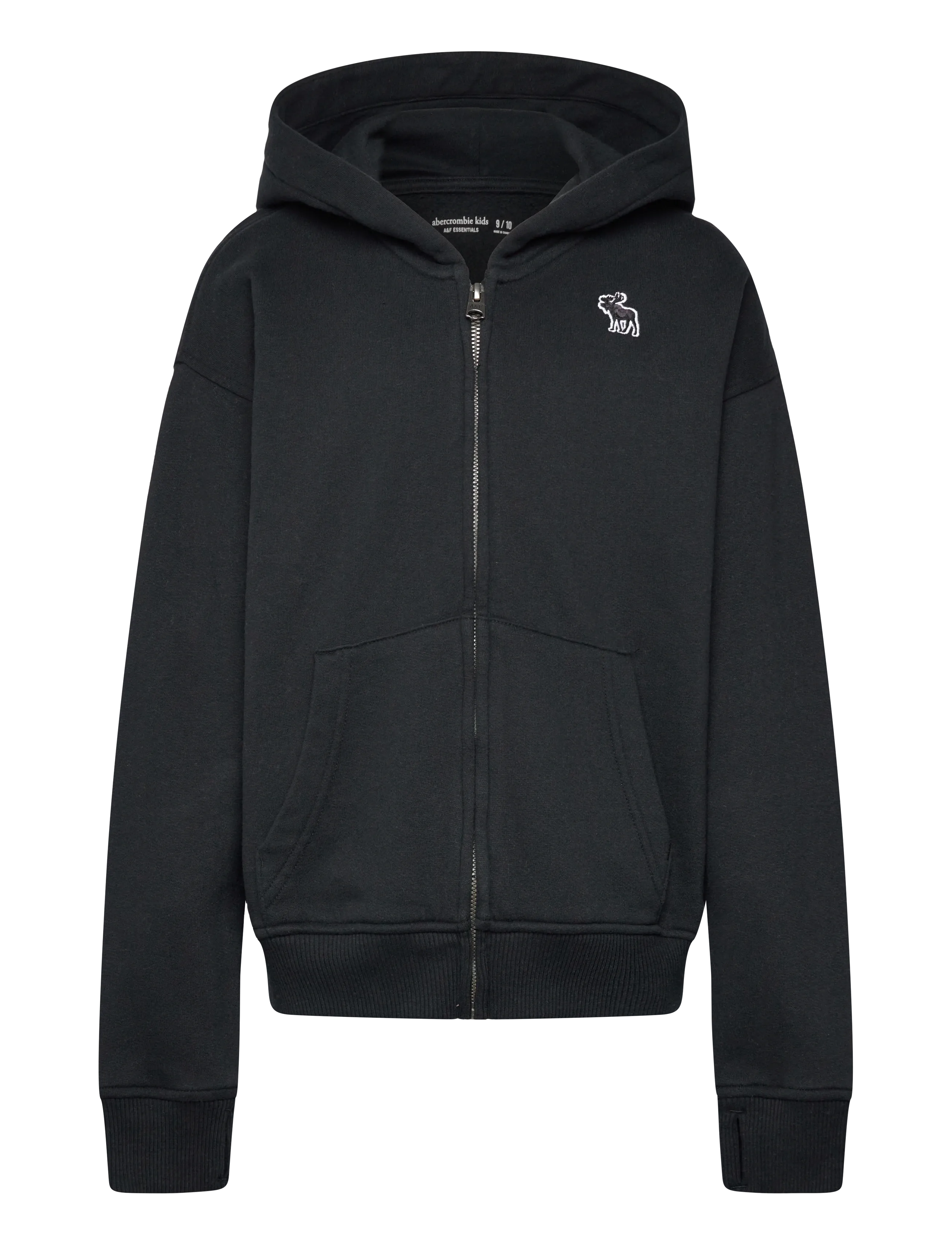 Abercrombie Kids ZH-FULL ZIP HOODY - Overdele - ANF ANTHRACITE / black