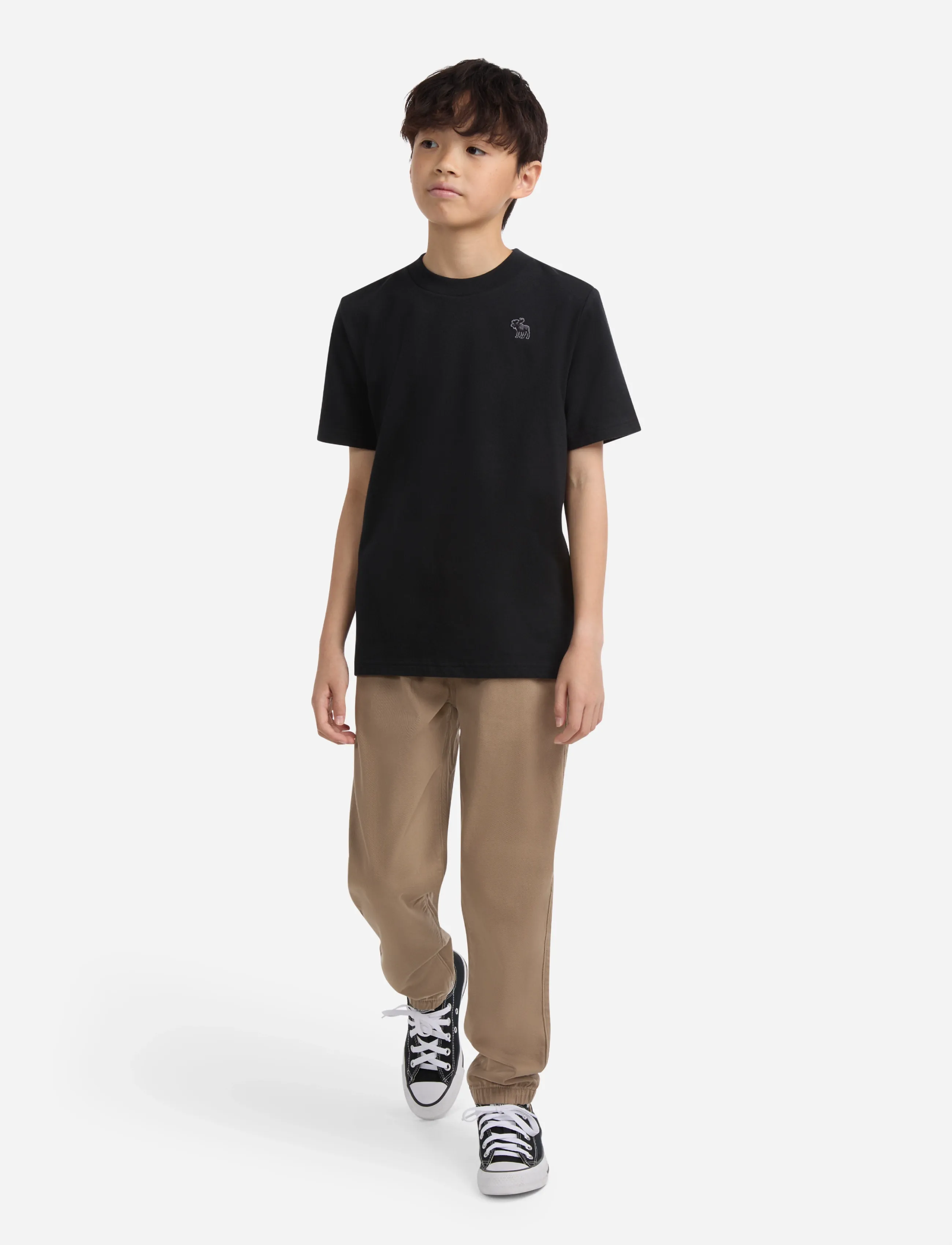 Abercrombie Kids - TE-S/S TEE - stutterma bolir - anf anthracite - 4