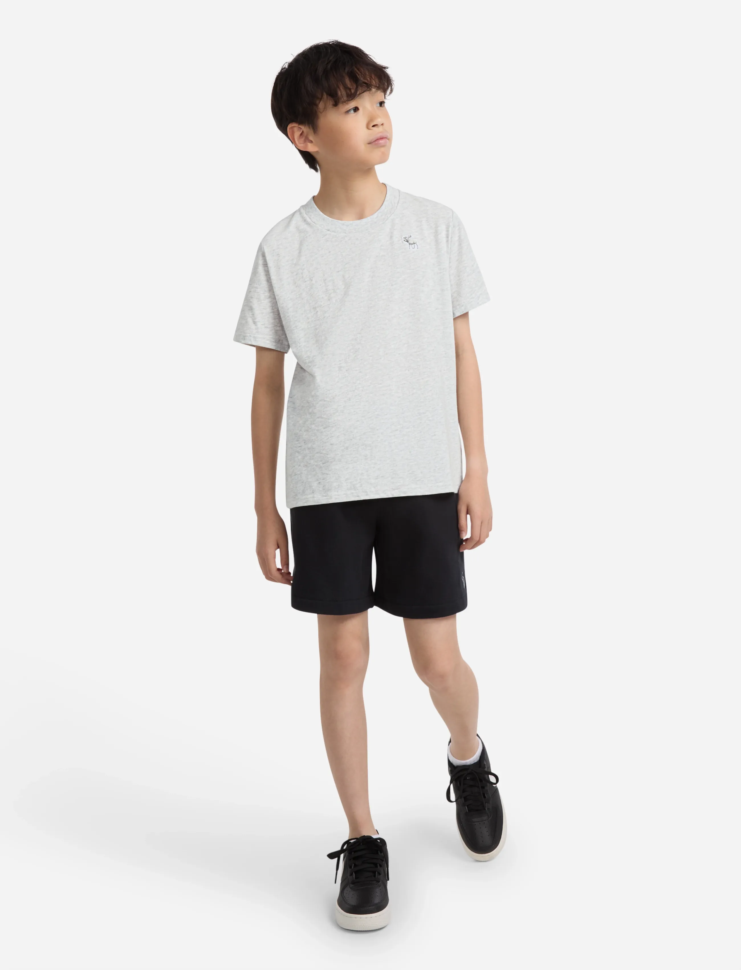 Abercrombie Kids - TE-S/S TEE - kortärmade t-shirts - anf light grey heather - 4