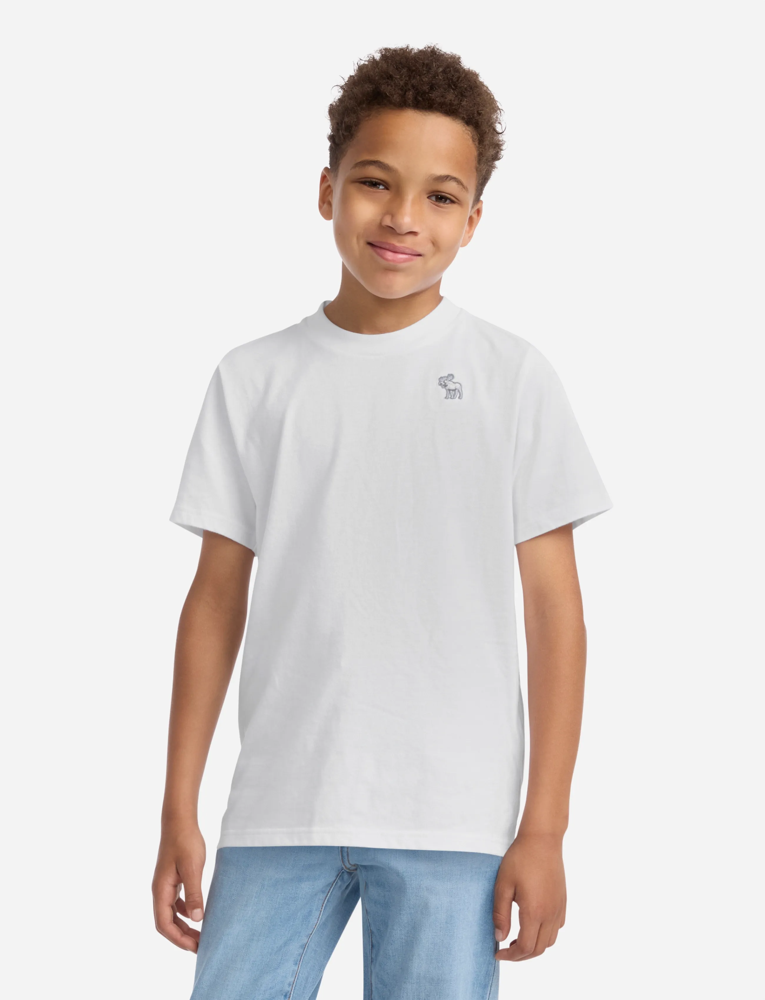 Abercrombie Kids TE-S/S TEE - Kurzärmelige - BRIGHT WHITE / white