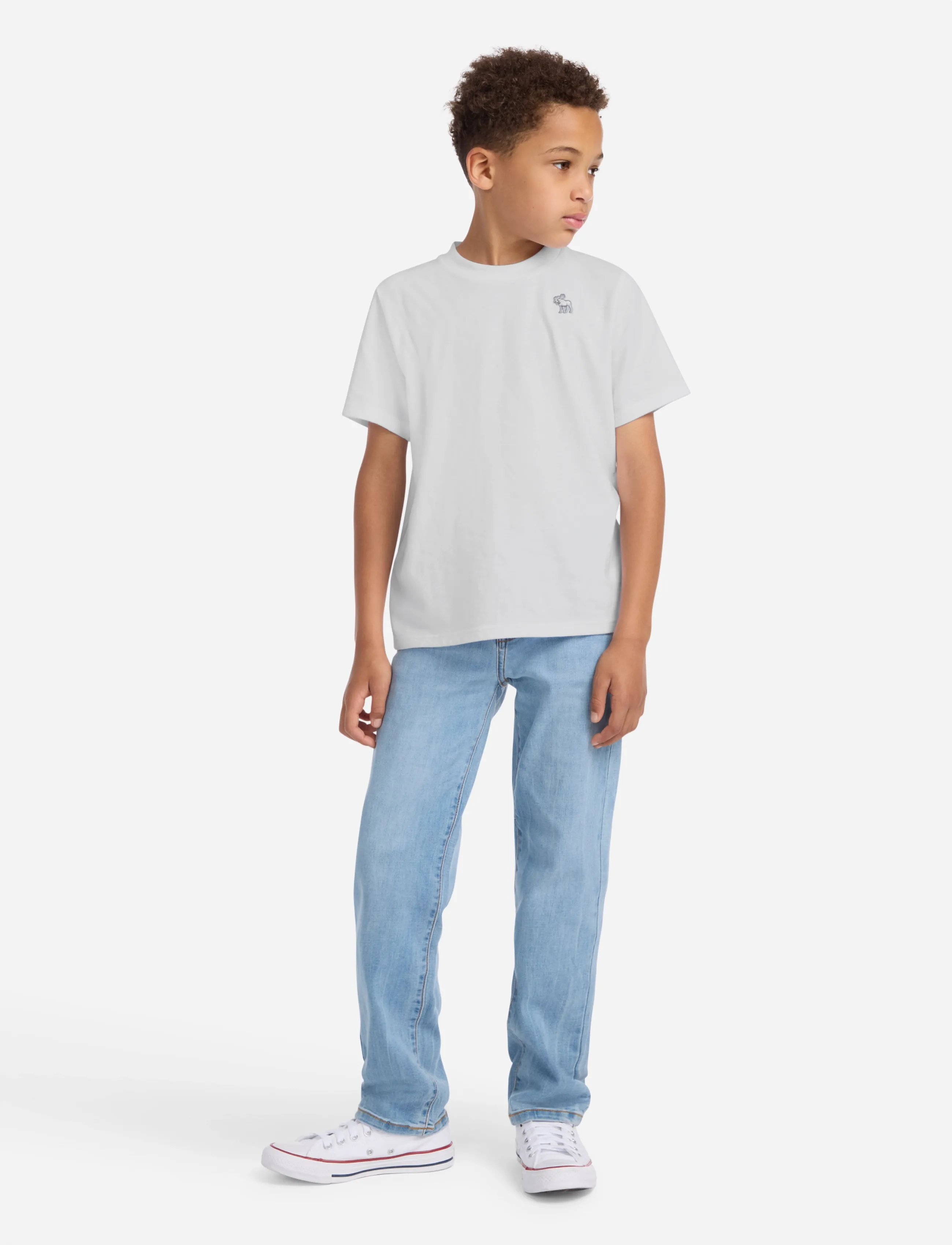 Abercrombie Kids - TE-S/S TEE - kurzärmelige - bright white - 4