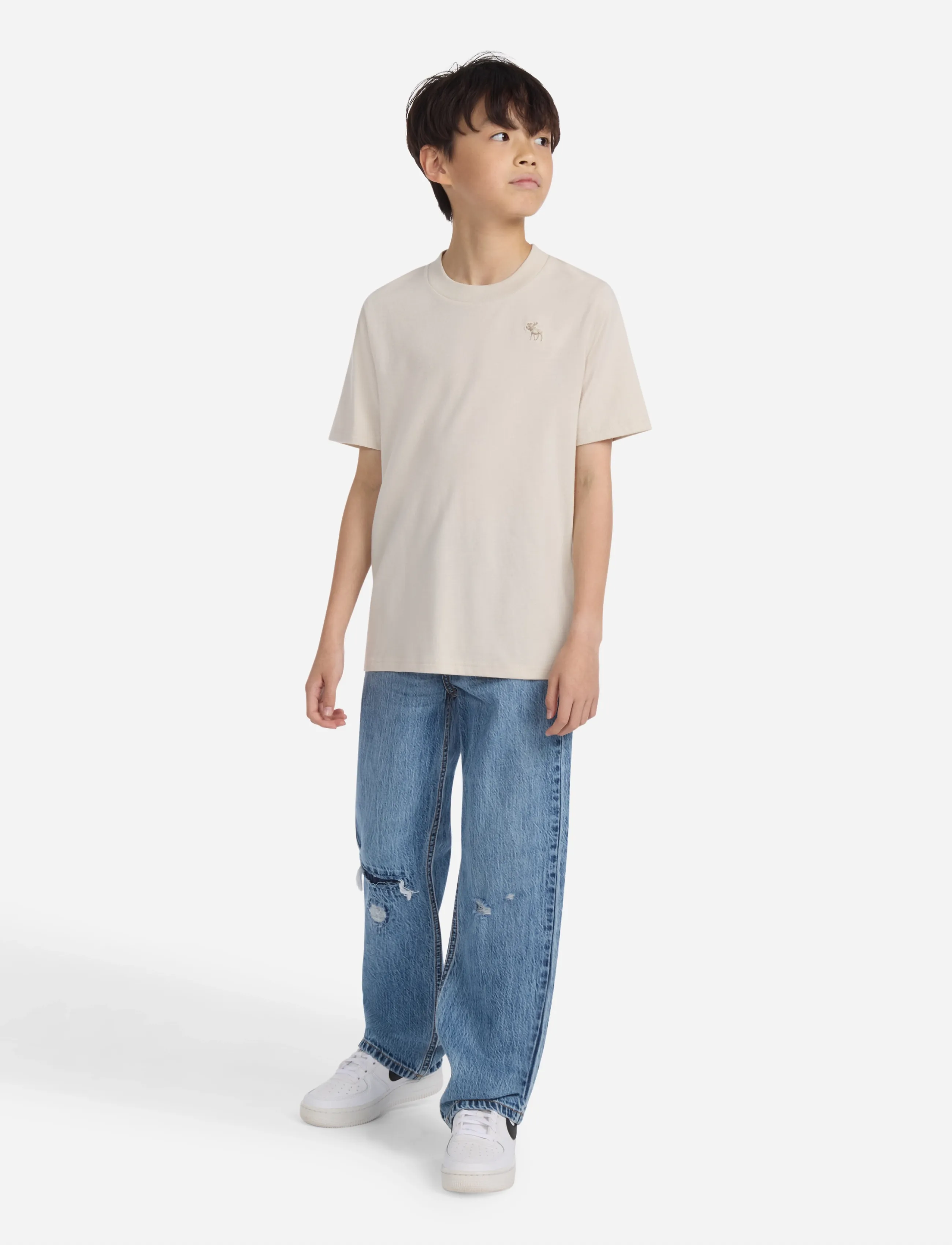 Abercrombie Kids - TE-S/S TEE - kortärmade t-shirts - pumice stone - 4