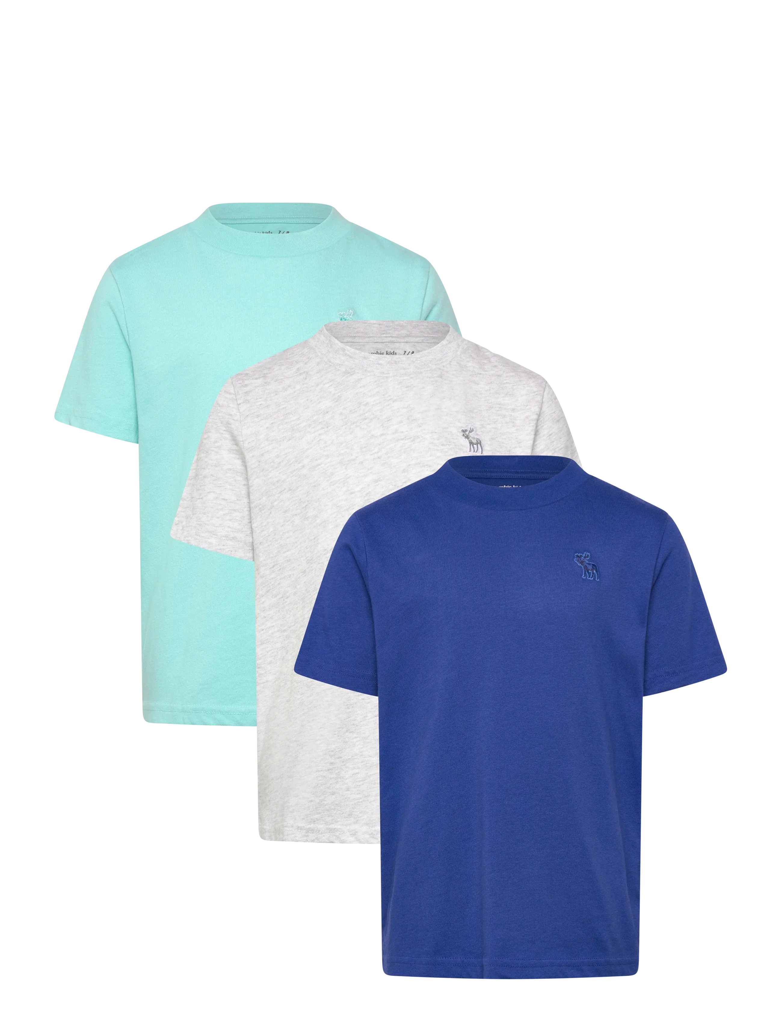 Abercrombie Kids 3T-3PK SS TEE - Abercrombie Kids - ANF LIGHT GREY HEATHER / multi