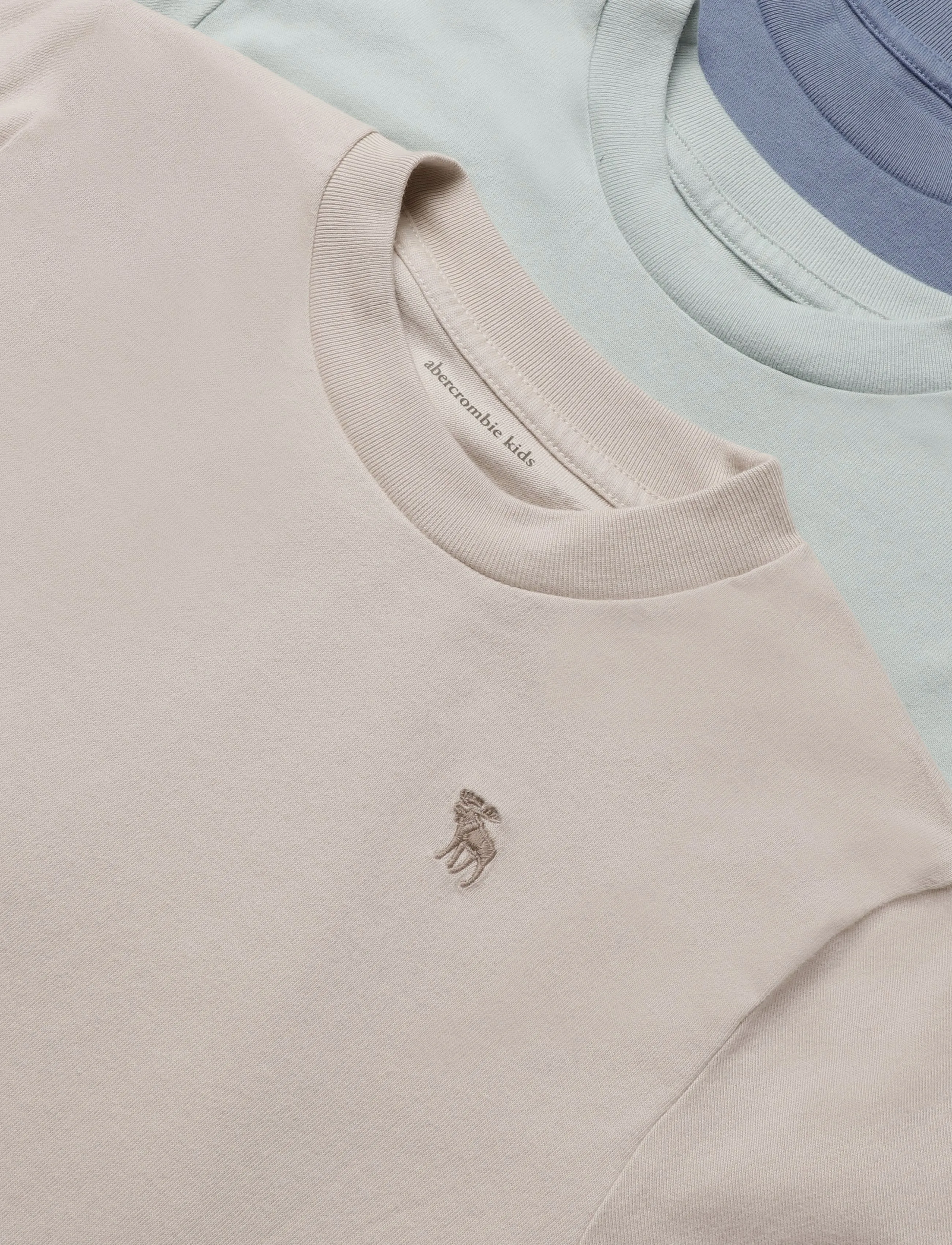 Abercrombie Kids - 3T-3PK SS TEE - kortærmede t-shirts - chateau gray - 2