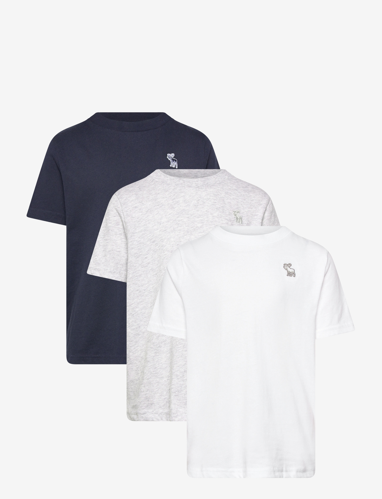 Abercrombie Kids - 3T-3PK SS TEE - kortærmede t-shirts - navy blazer - 0