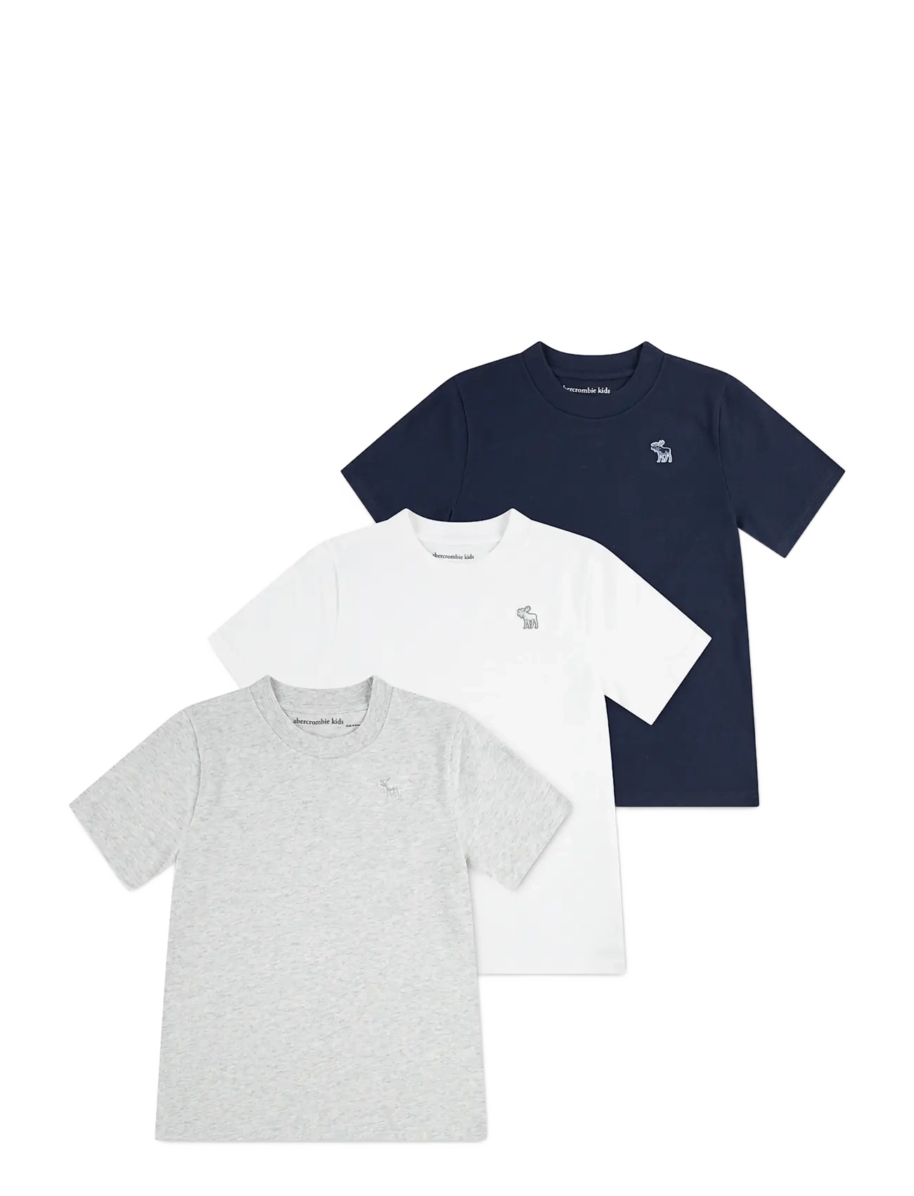 Abercrombie Kids 3T-3PK SS TEE - Tagasi kooli - NAVY BLAZER / navy