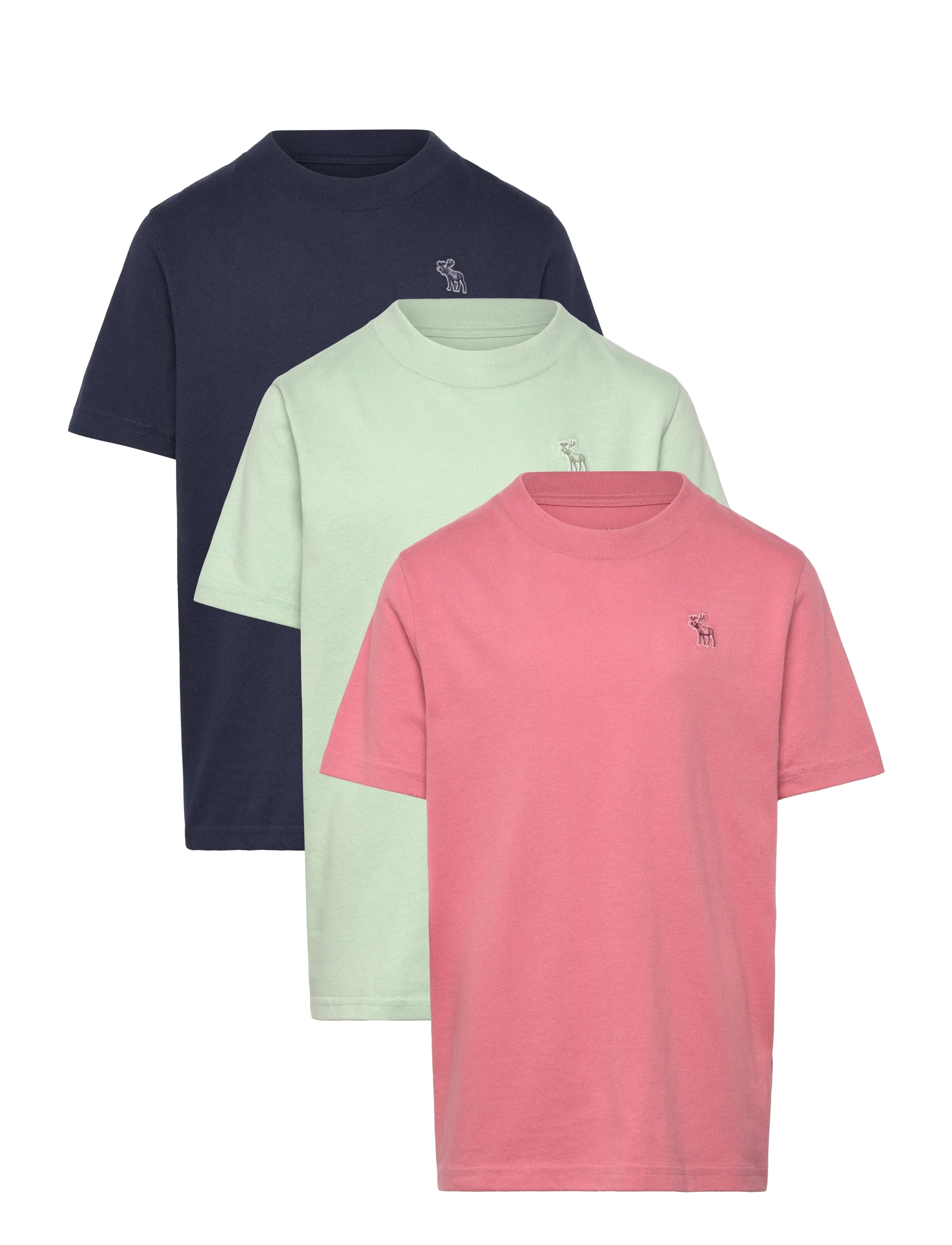 Abercrombie Kids 3T-3PK SS TEE - Kläder - SILT GREEN / multi