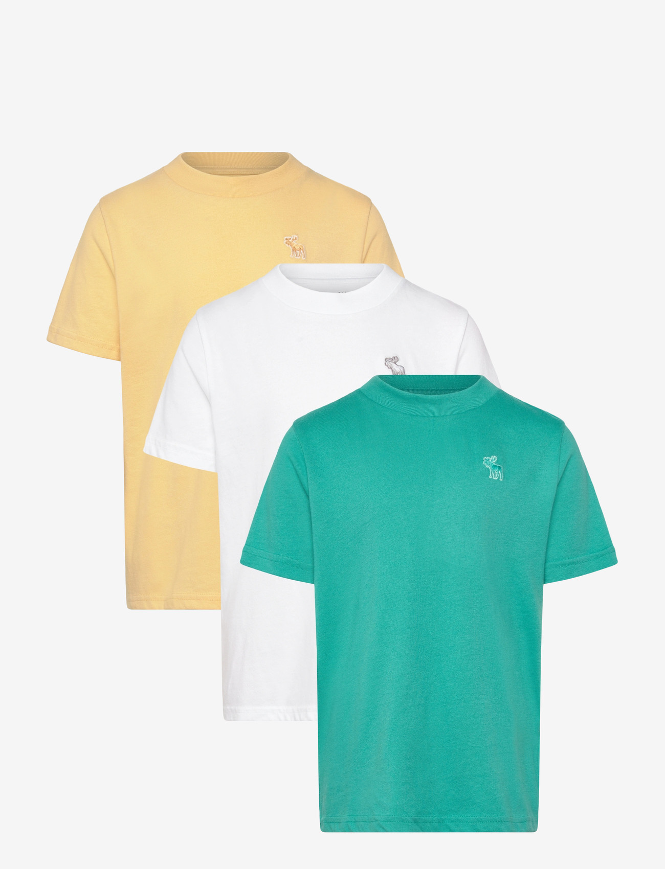 Abercrombie Kids - 3T-3PK SS TEE - kortærmede t-shirts - straw - 0
