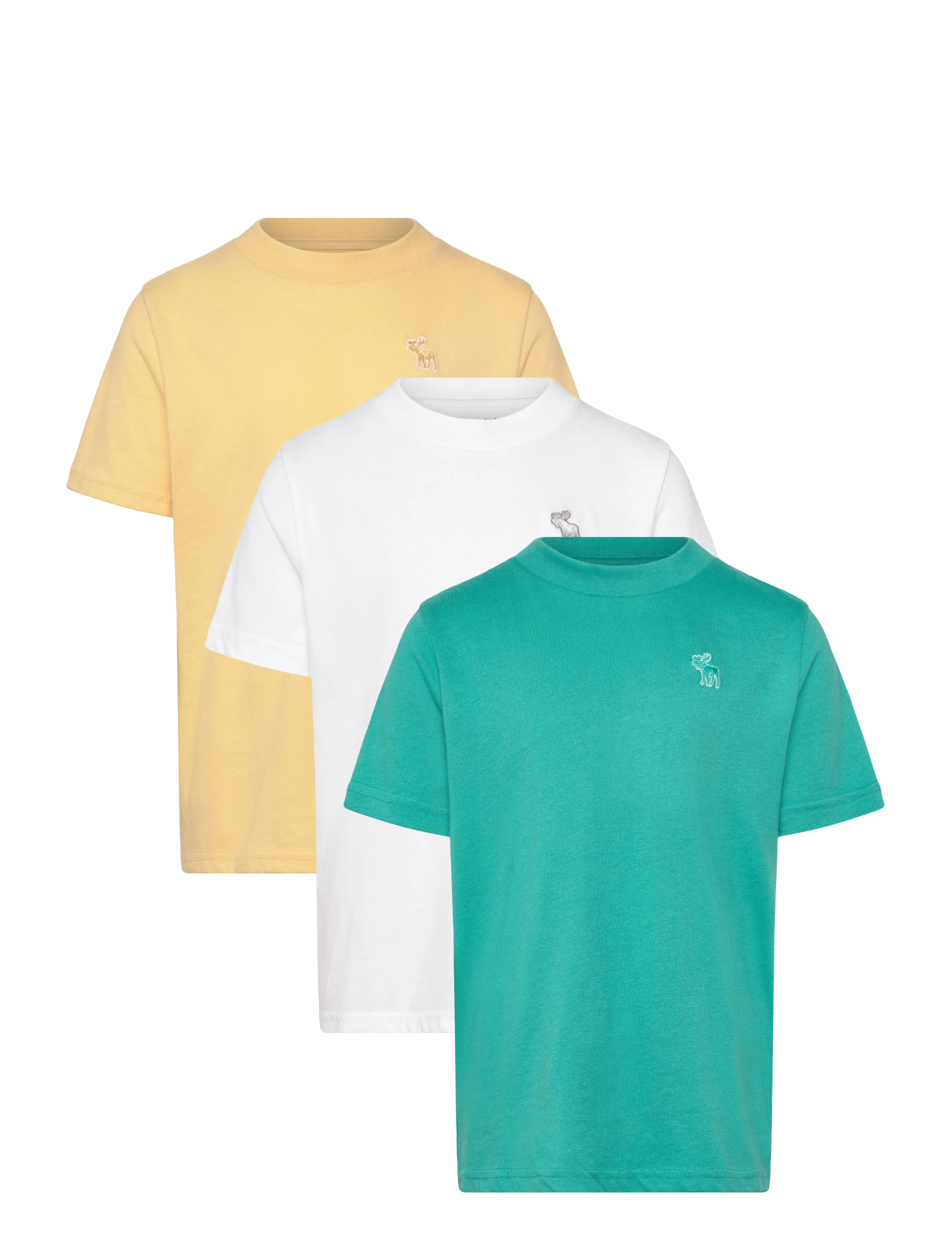 Abercrombie Kids 3T-3PK SS TEE - Abercrombie Kids - STRAW / multi