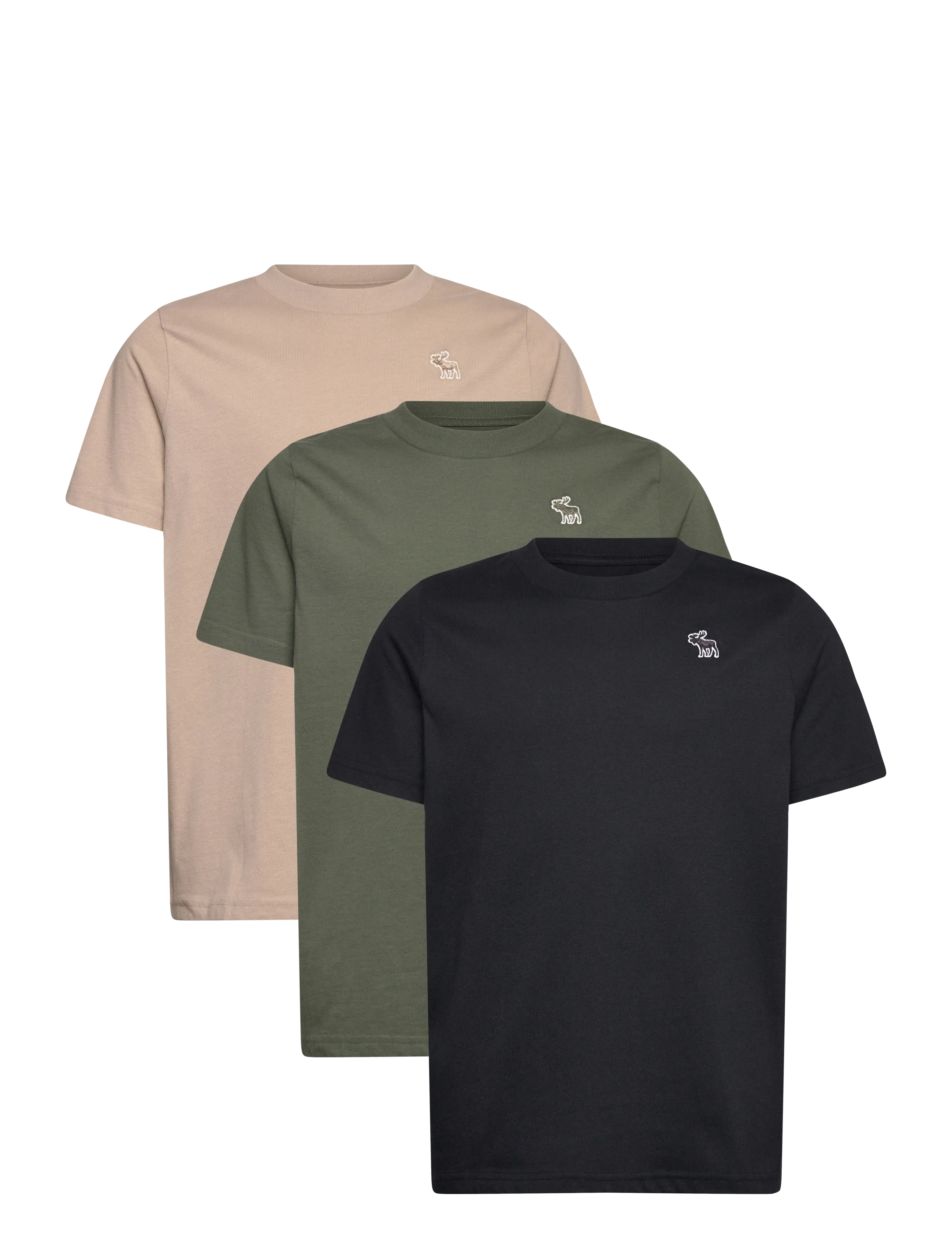 Abercrombie Kids 3T-3Pk Ss Tee, Børn, 3-Pak T-Shirts, Multi/mønstret, Str: 132/140