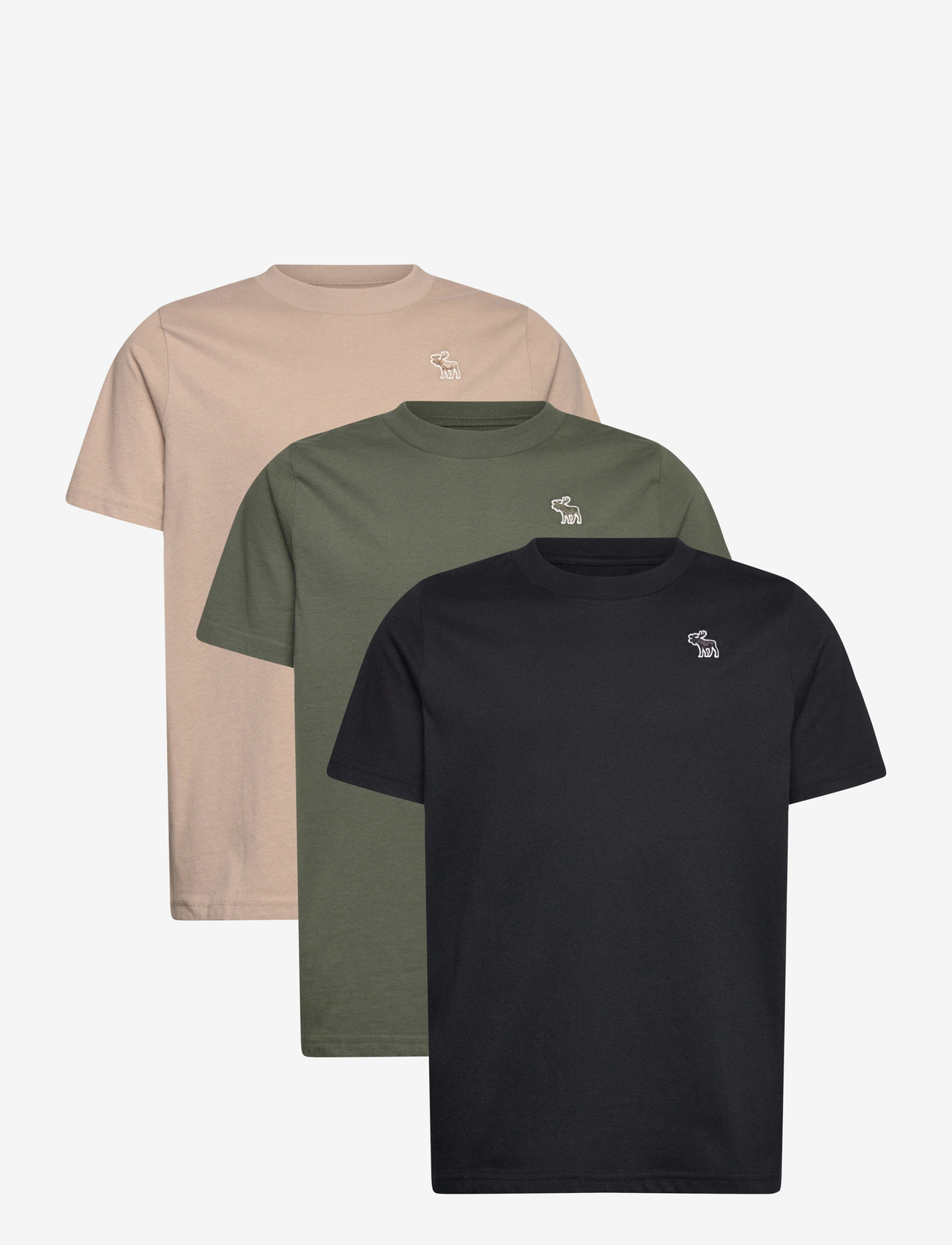 Abercrombie Kids - 3T-3PK SS TEE - short-sleeved t-shirts - thyme - 0