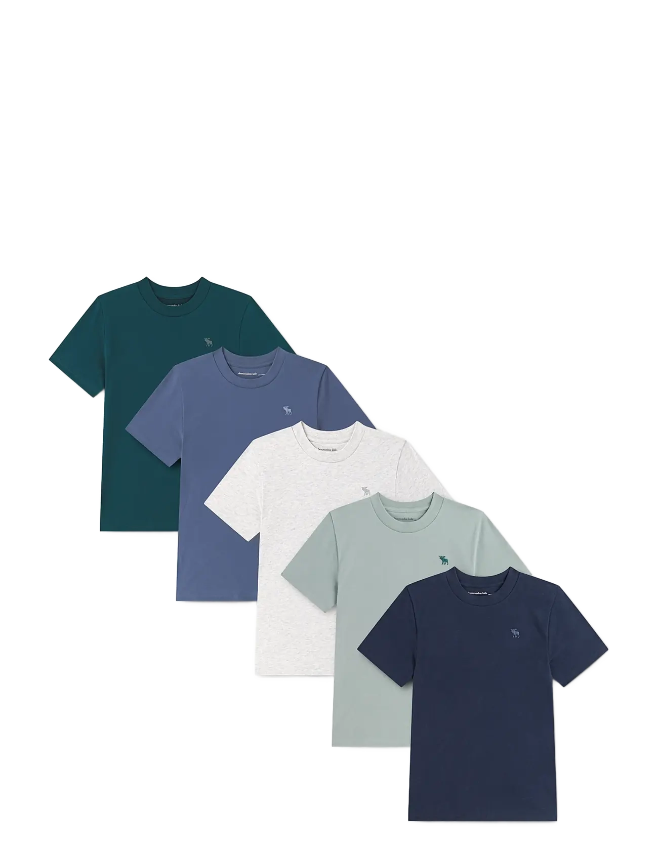 Abercrombie Kids TY-5PK TEES - Riided - NAVY BLAZER / multi