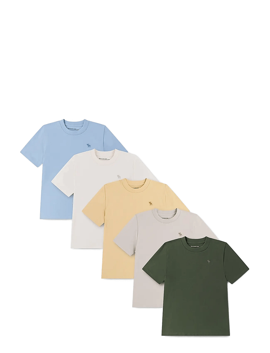 Abercrombie Kids - TY-5PK TEES - kurzärmelige - thyme - 0