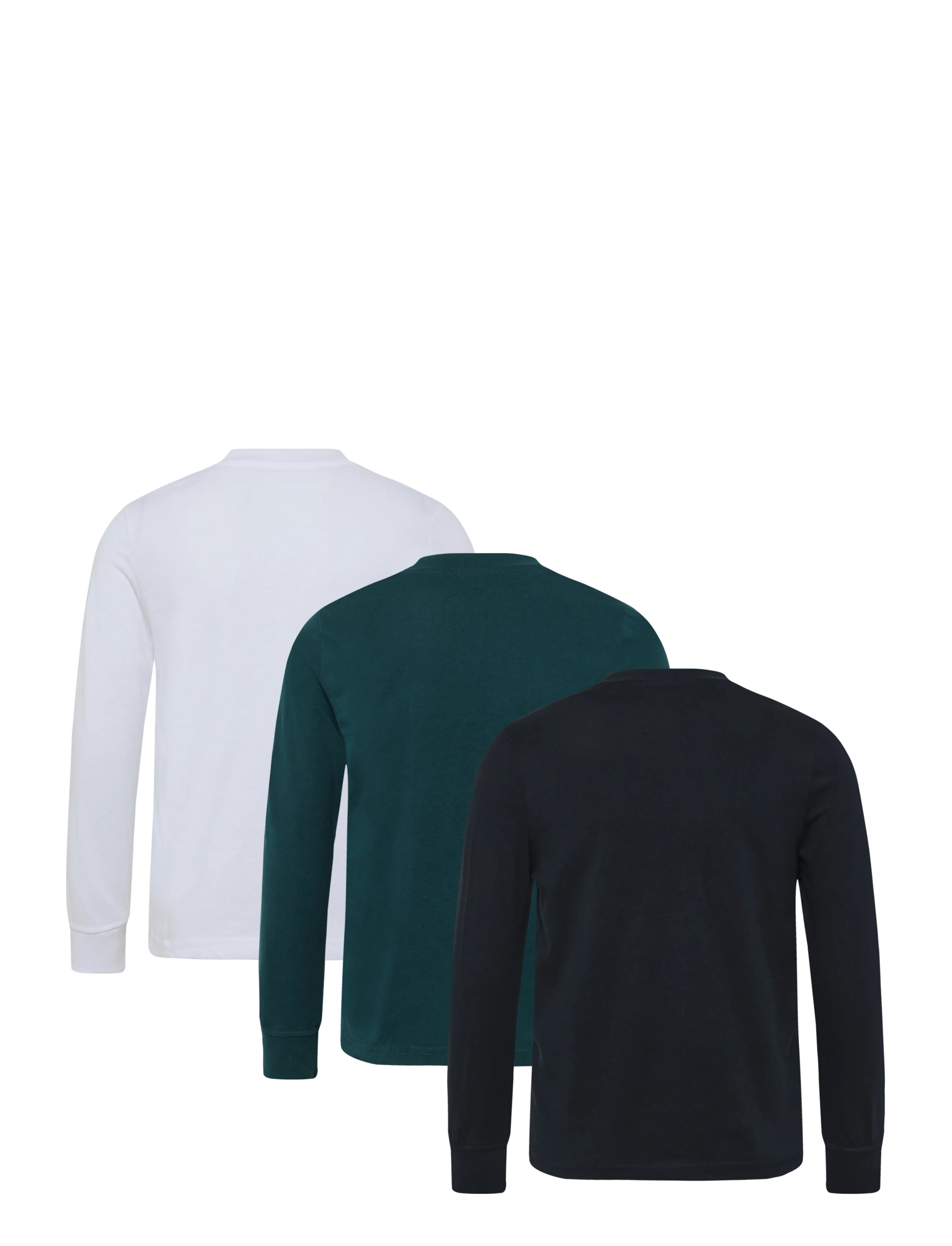 Abercrombie Kids - 3E-3PK LS TEE - pikkade varrukatega t-särgid - anf anthracite - 2