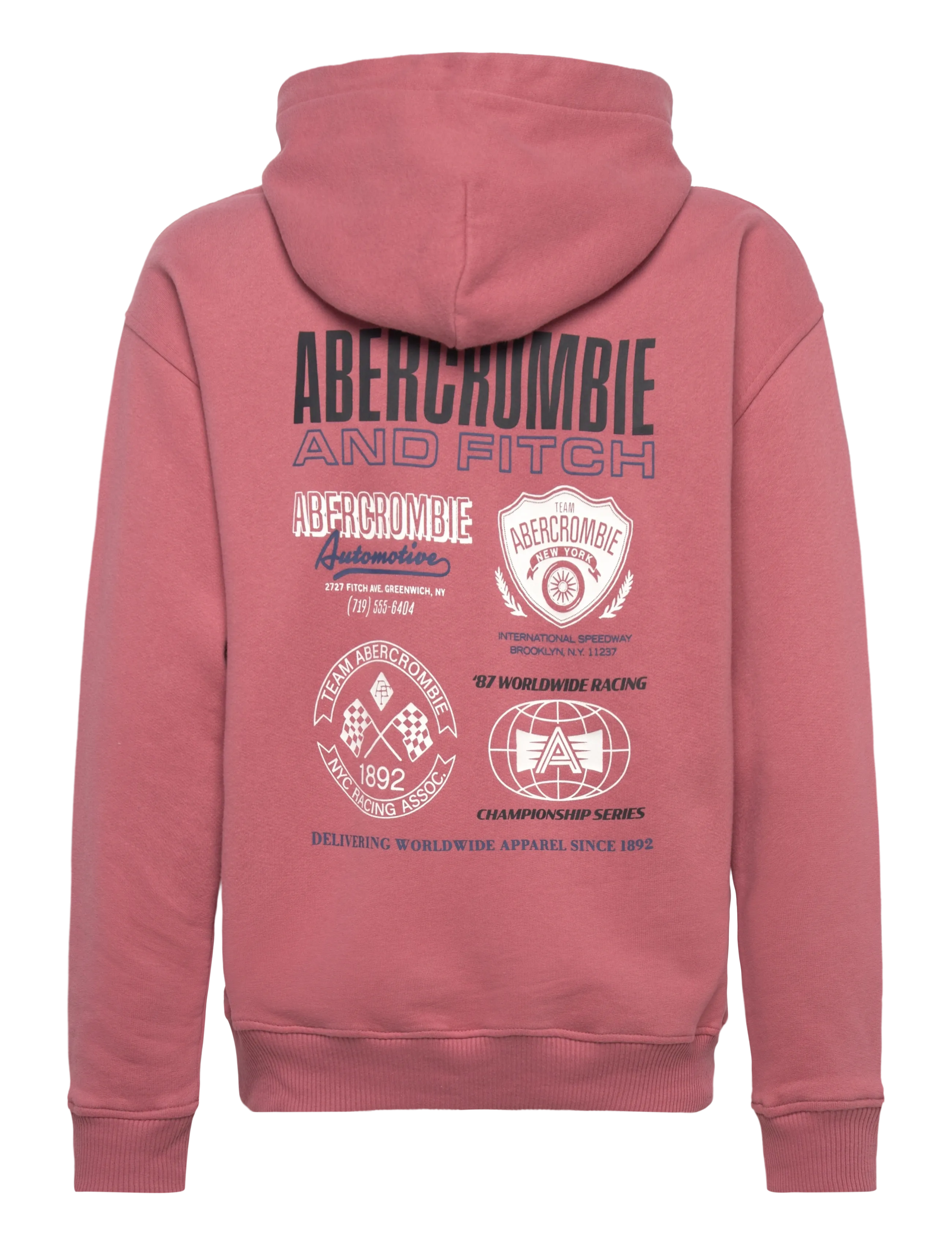 Abercrombie Kids - PO-PULL-OVER HOODY - huvtröjor - dusty rose - 1