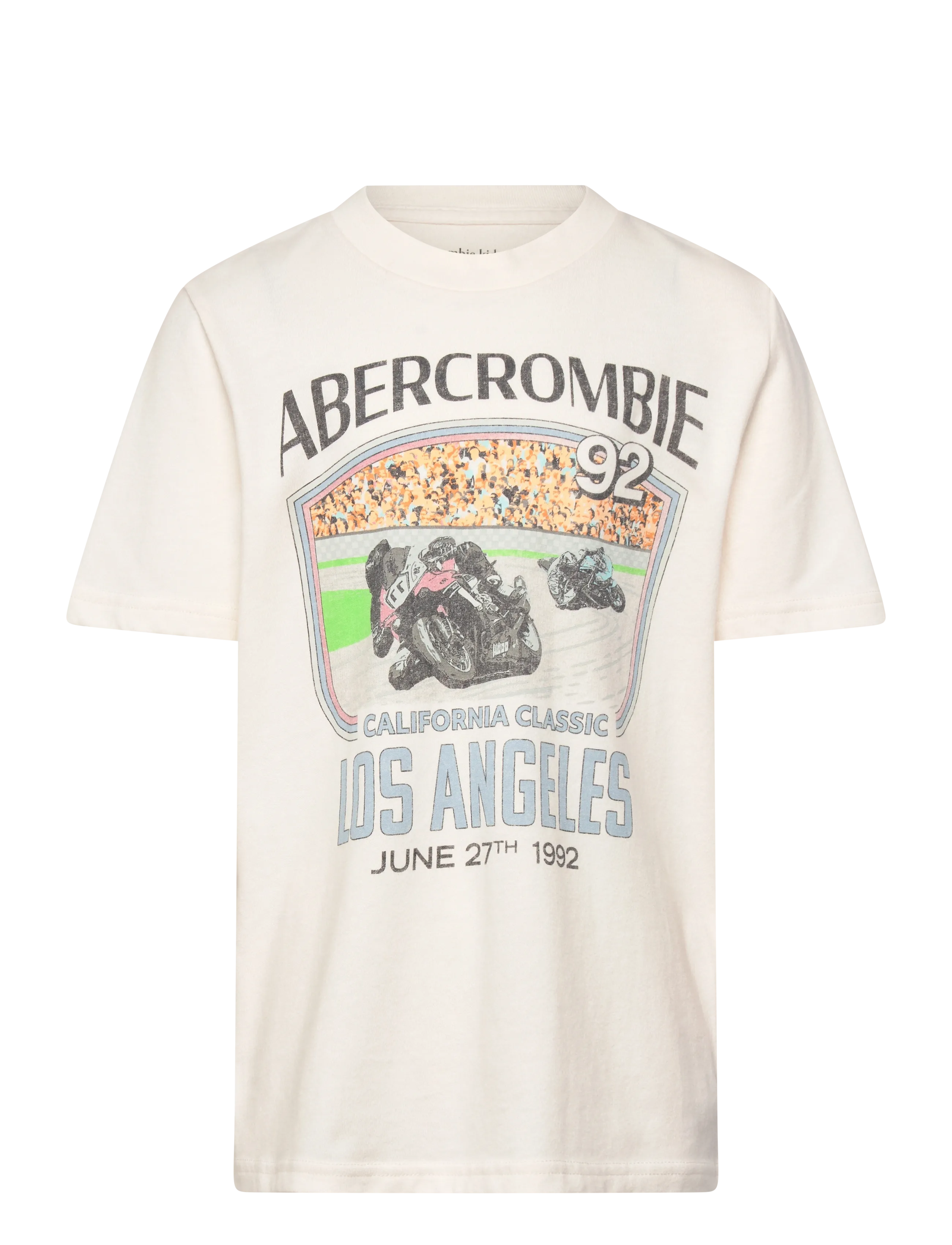Abercrombie Kids TE-S/S TEE - Teens 9-14 år - JET STREAM / white