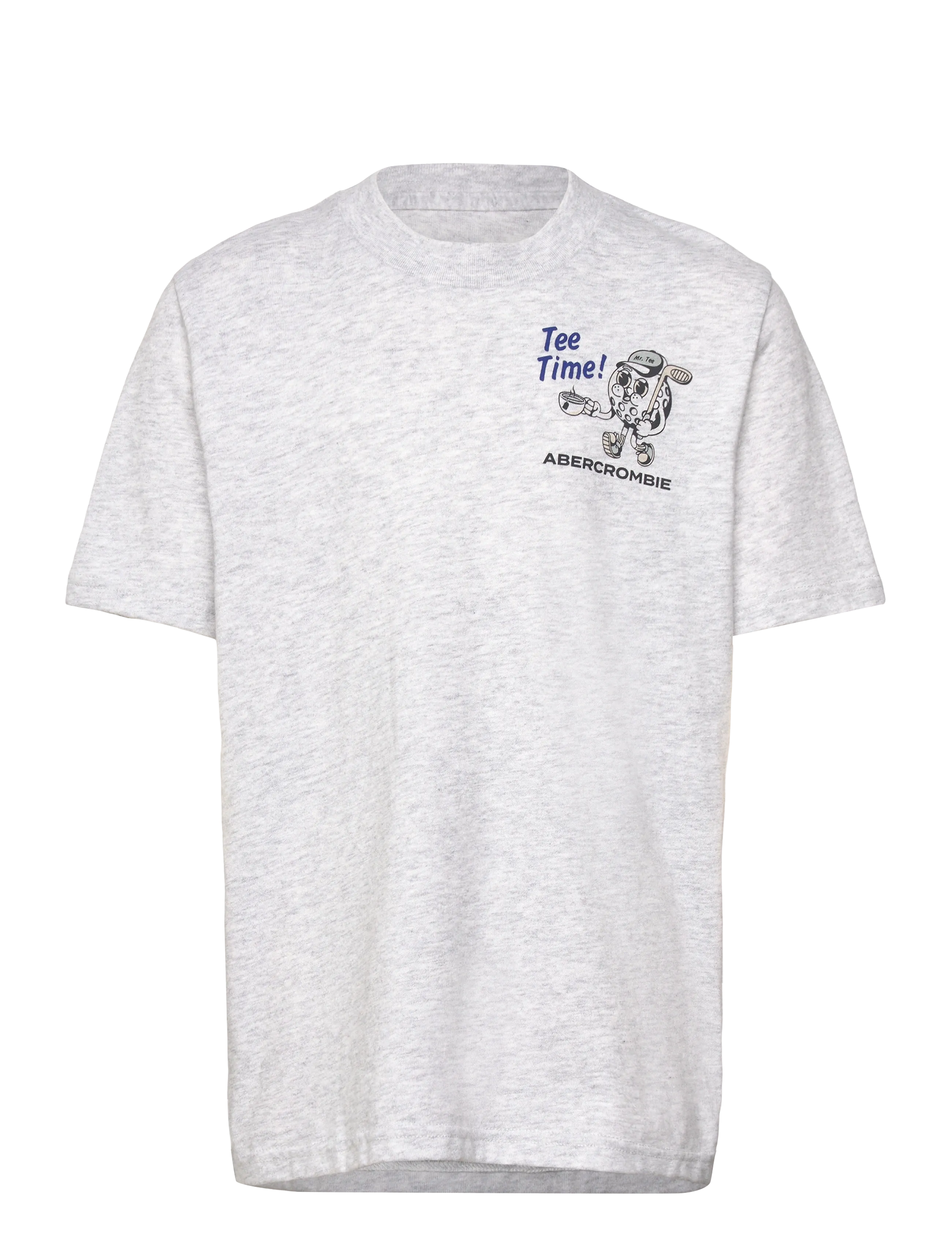 Abercrombie Kids TE-S/S TEE - Riided - ANF LIGHT GREY HEATHER / grey