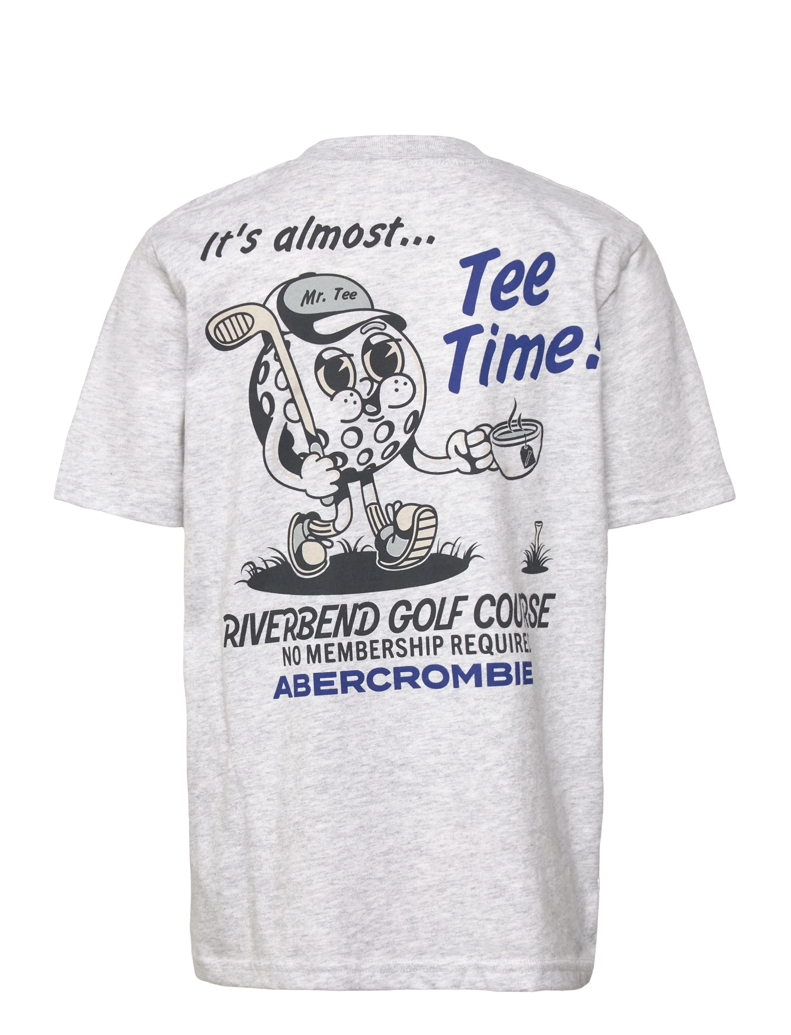 Abercrombie Kids - TE-S/S TEE - kortärmade t-shirts - anf light grey heather - 1