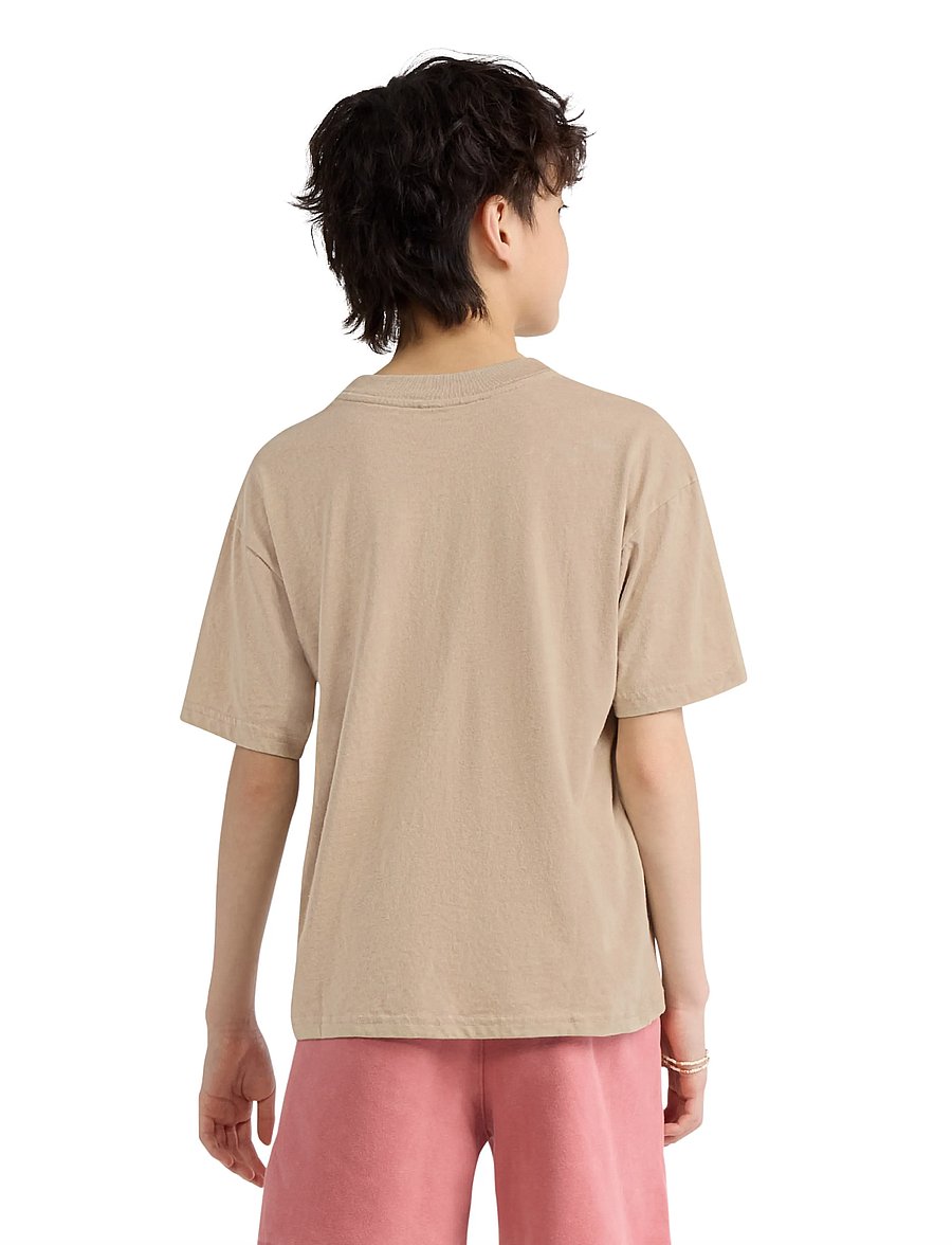 Abercrombie Kids - KT-S/S KNIT TOP - kortærmede t-shirts - simply taupe - 3