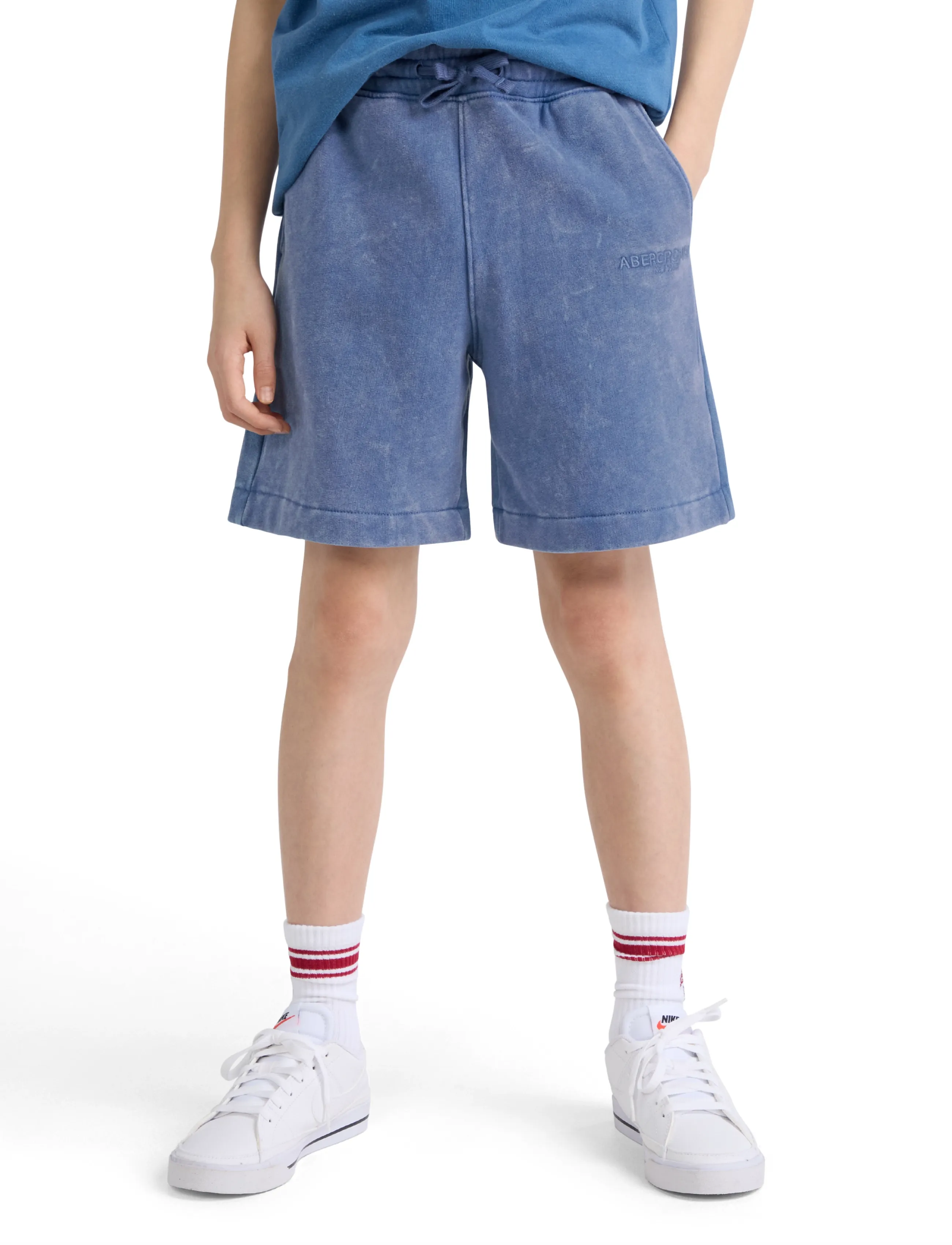 Abercrombie Kids T9-FLEECE SHORT - Lühikesed püksid - MOONLIGHT BLUE / blue