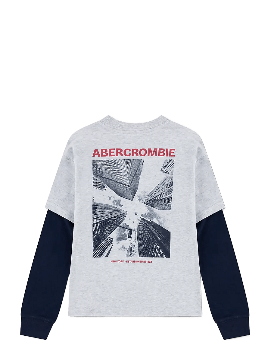 Abercrombie Kids - FF-2-FER - langärmelig - anf light grey heather - 1