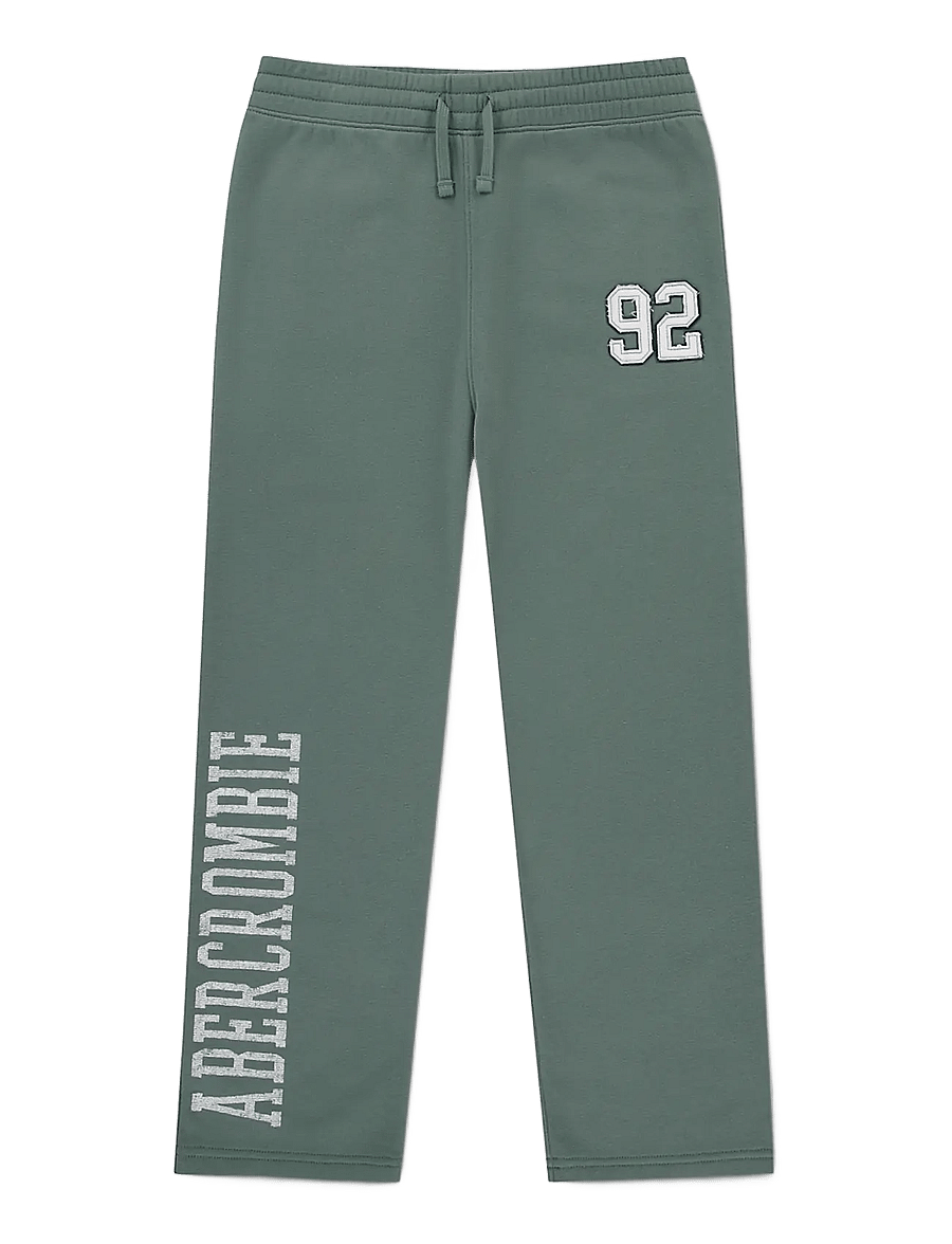 Abercrombie Kids - F7-FLEECE PANT - mjukisbyxor - laurel wreath - 0