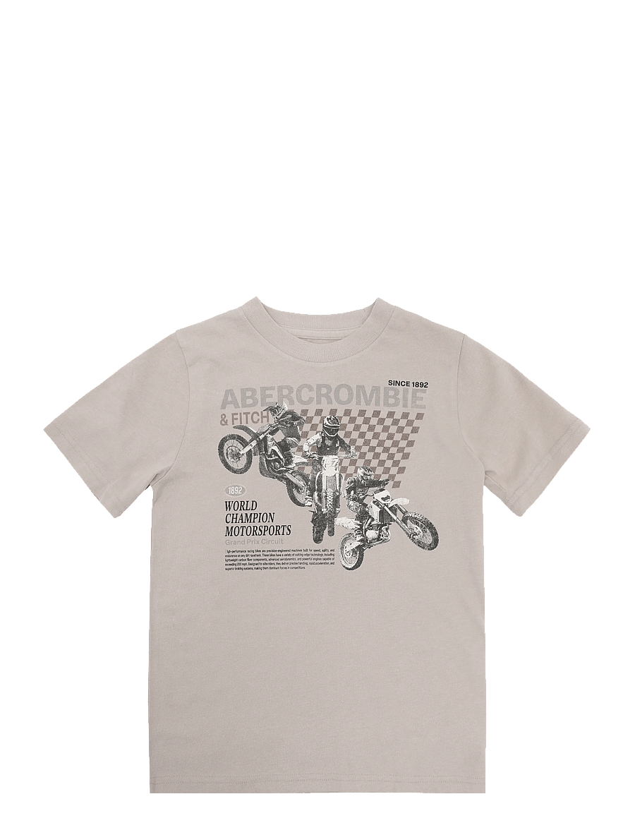 Abercrombie Kids - TE-S/S TEE - lühikeste varrukatega t-särgid - simply taupe - 0