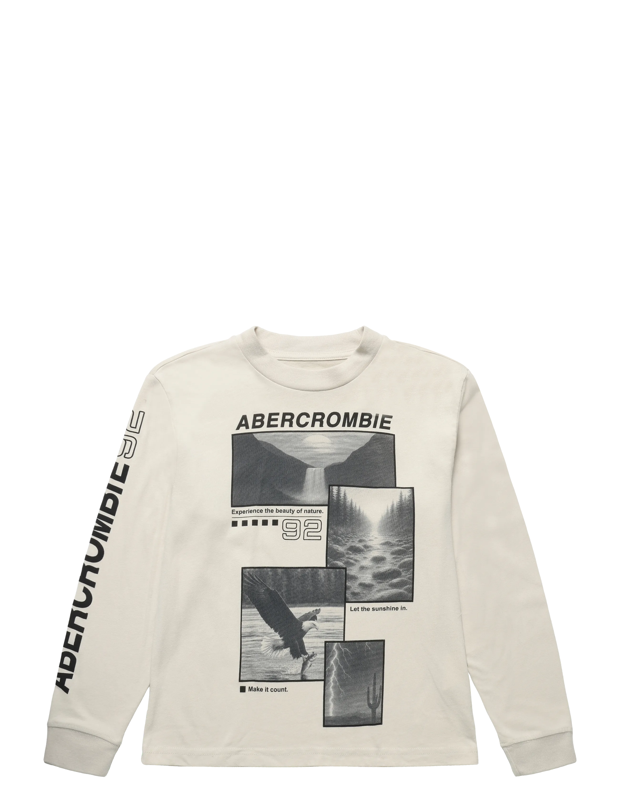 Abercrombie Kids LS-L/S TEE - T-särgid - OATMEAL / beige