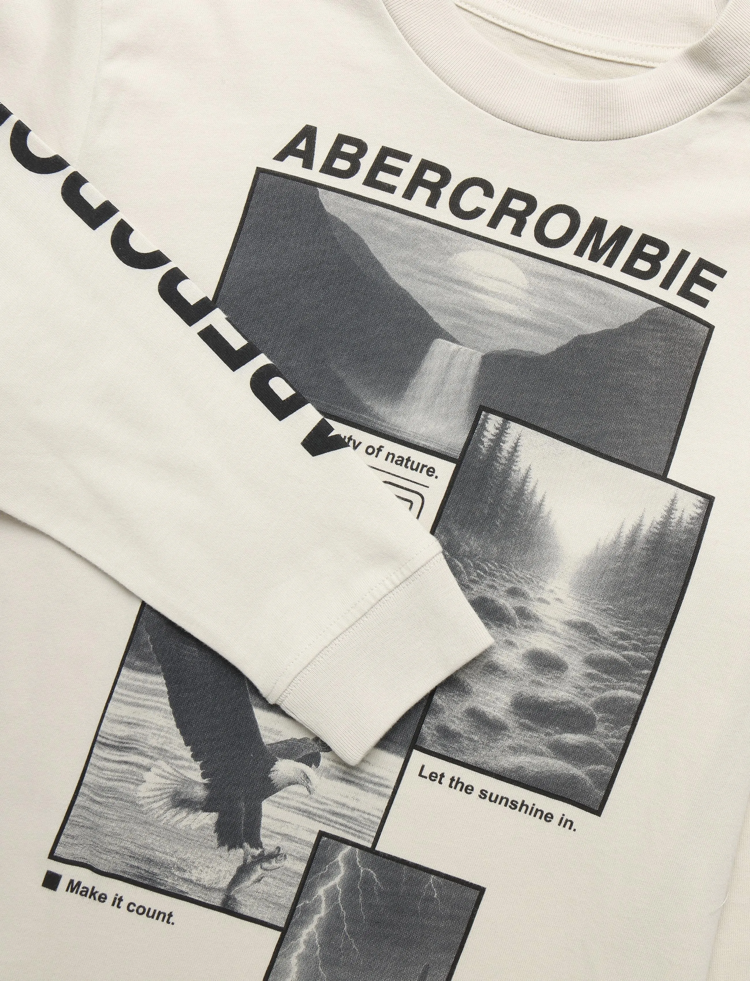 Abercrombie Kids - LS-L/S TEE - pikkade varrukatega t-särgid - oatmeal - 2
