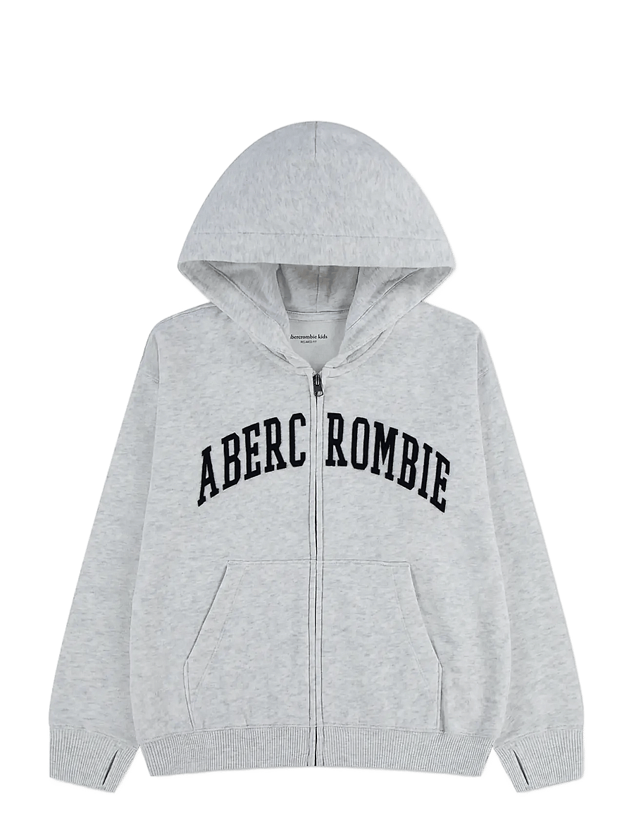 Abercrombie Kids - ZH-FULL ZIP HOODY - hoodies - anf light grey heather - 0