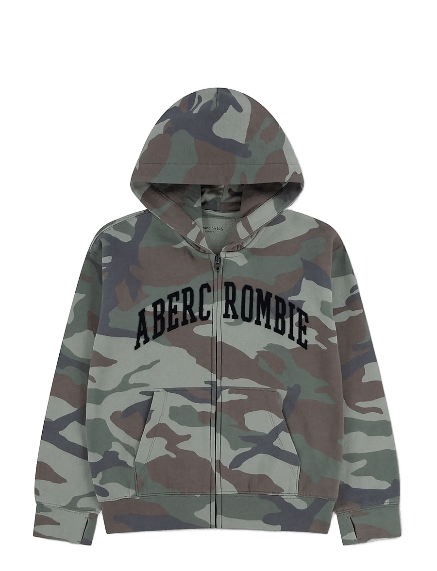 Abercrombie Kids - ZH-FULL ZIP HOODY - kapuzenpullover - anf traditional camo - 0