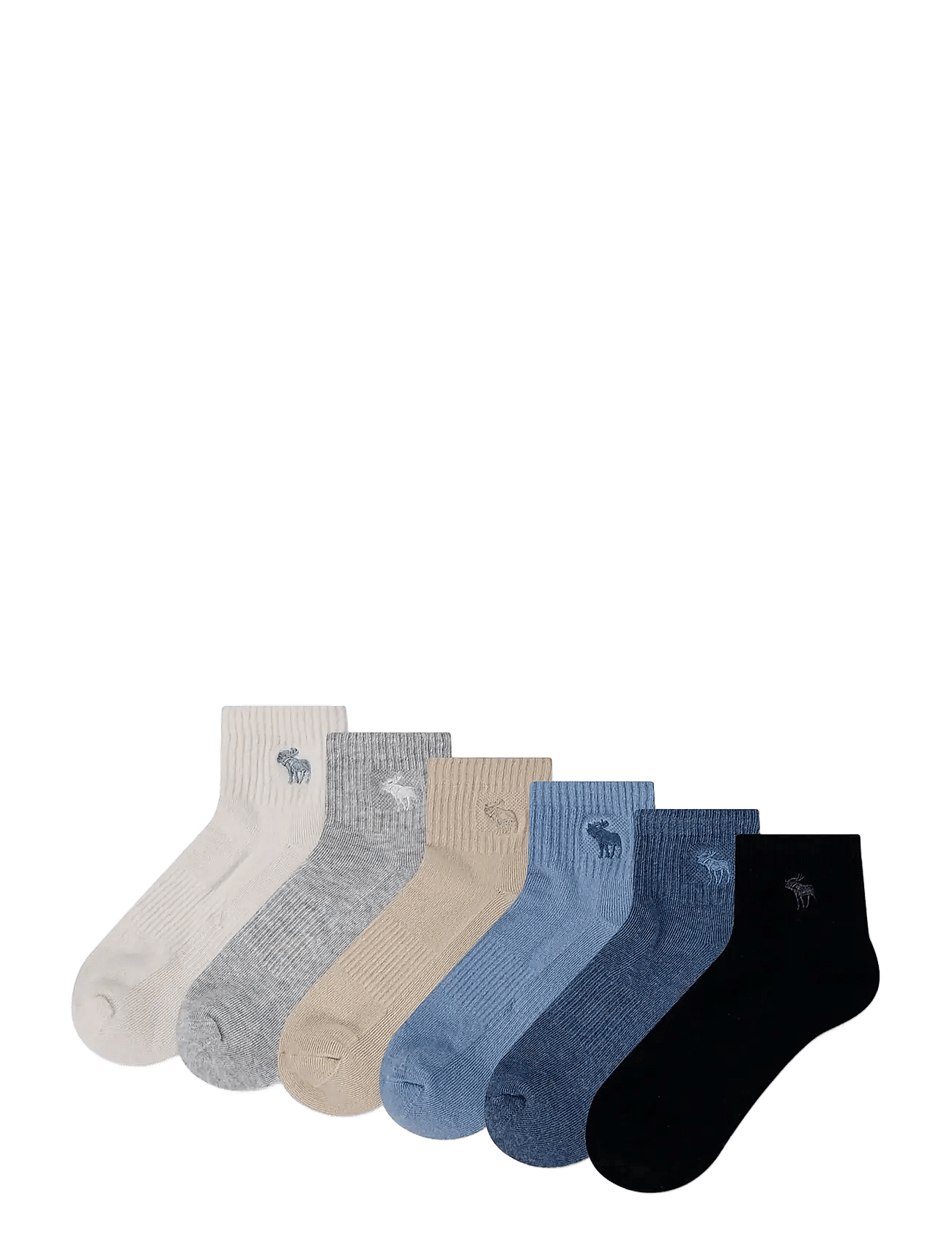 Abercrombie Kids - 6Q-6Pk Quarter Sock