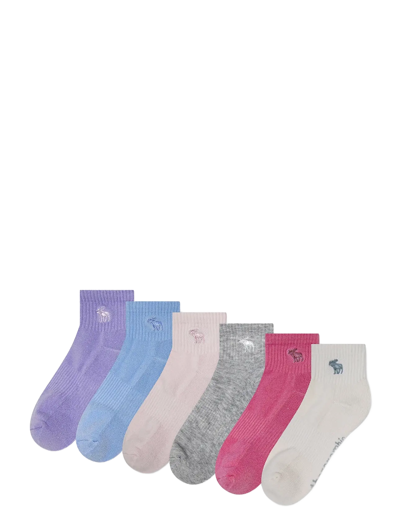 Abercrombie Kids 6Q-6PK QUARTER SOCK - Tagasi kooli - WINDSURFER / multi