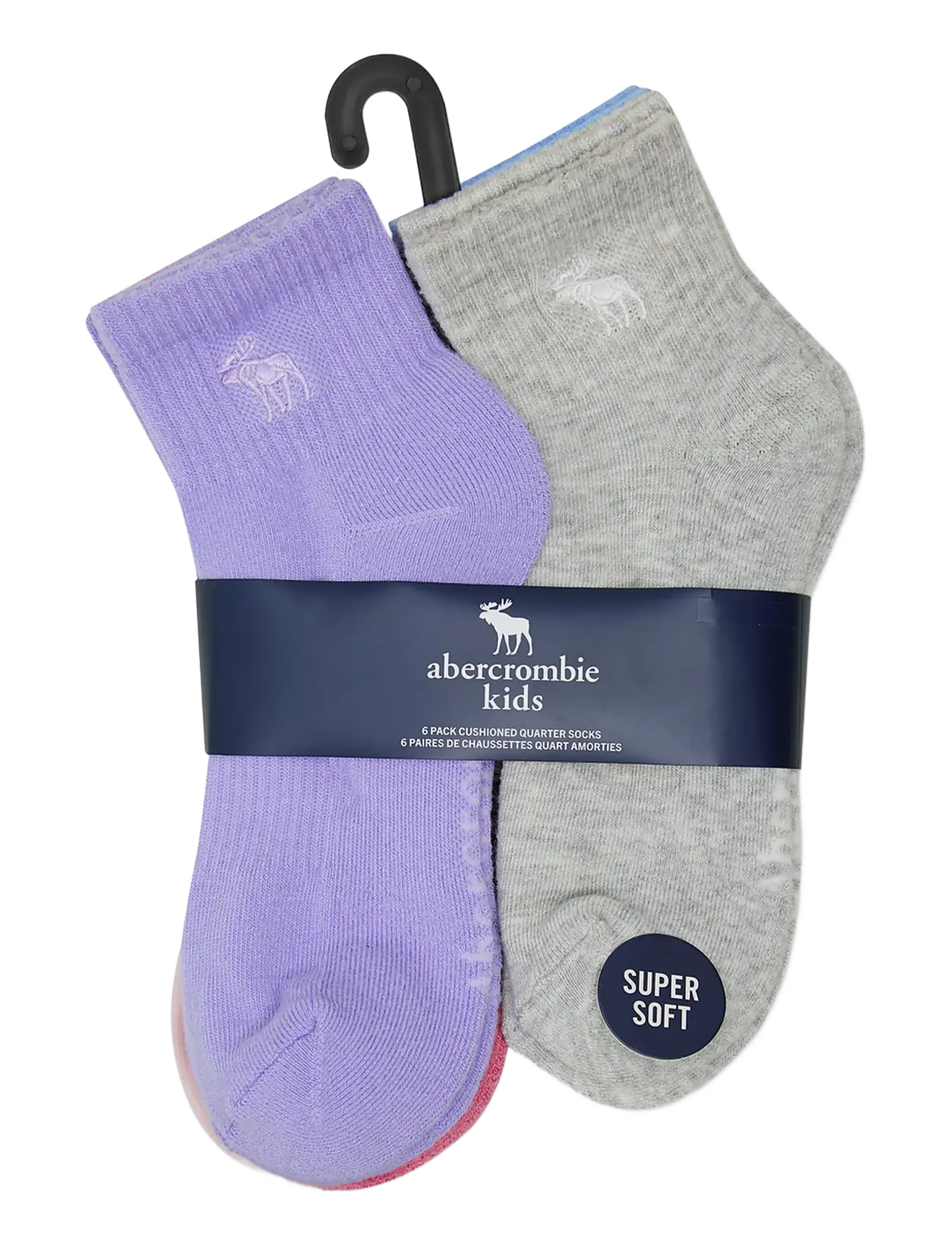 Abercrombie Kids - 6Q-6PK QUARTER SOCK - libisemisvastased sokid - windsurfer - 1