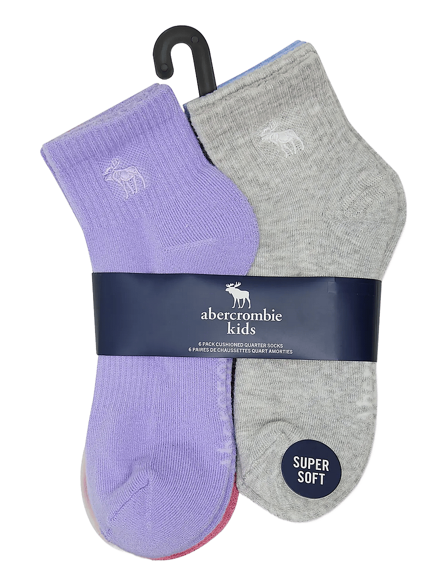 Abercrombie Kids - 6Q-6PK QUARTER SOCK - skridsikre sokker - windsurfer - 1