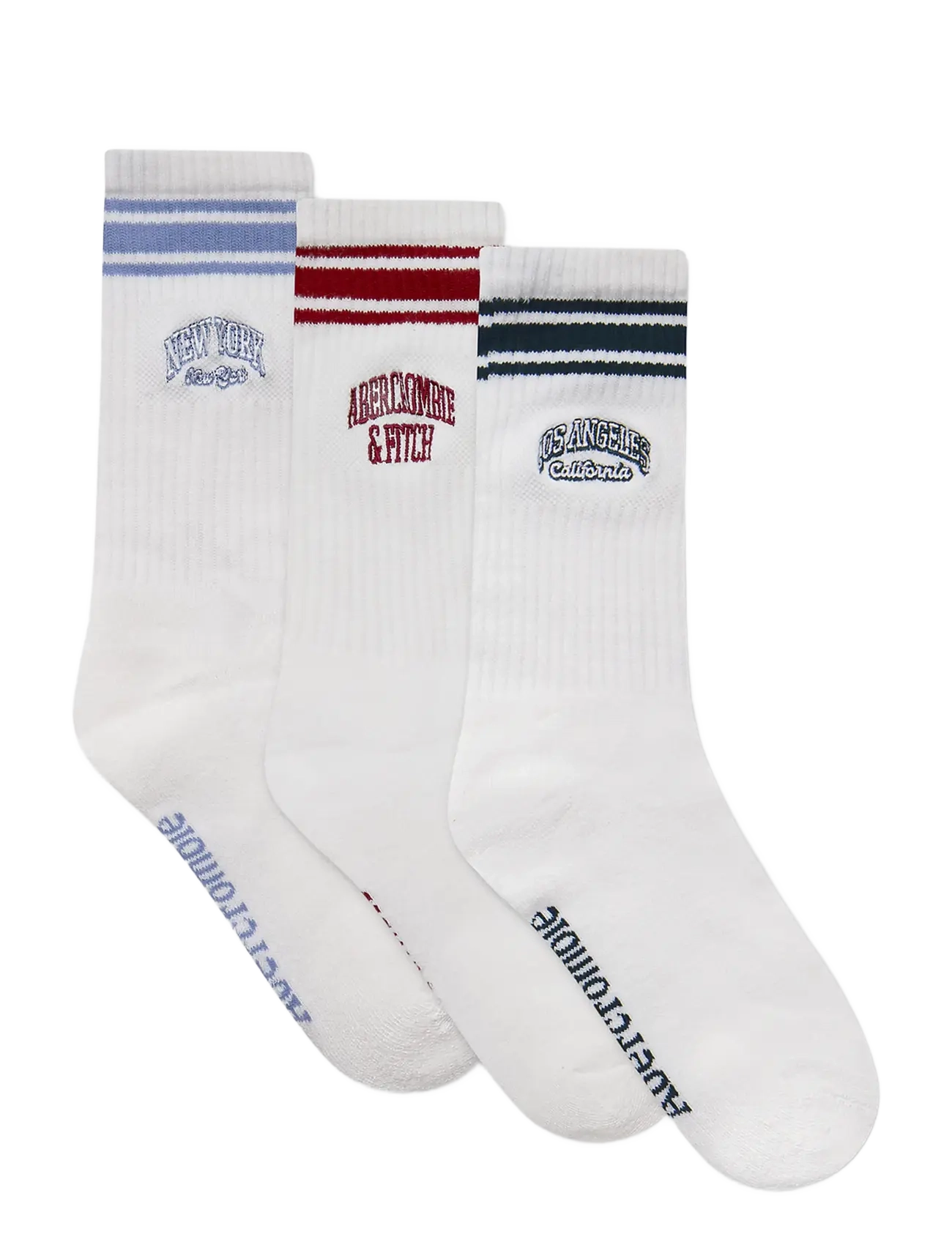 Abercrombie Kids - 3W-3PK CREW SOCK - strümpfe - infinity - 1
