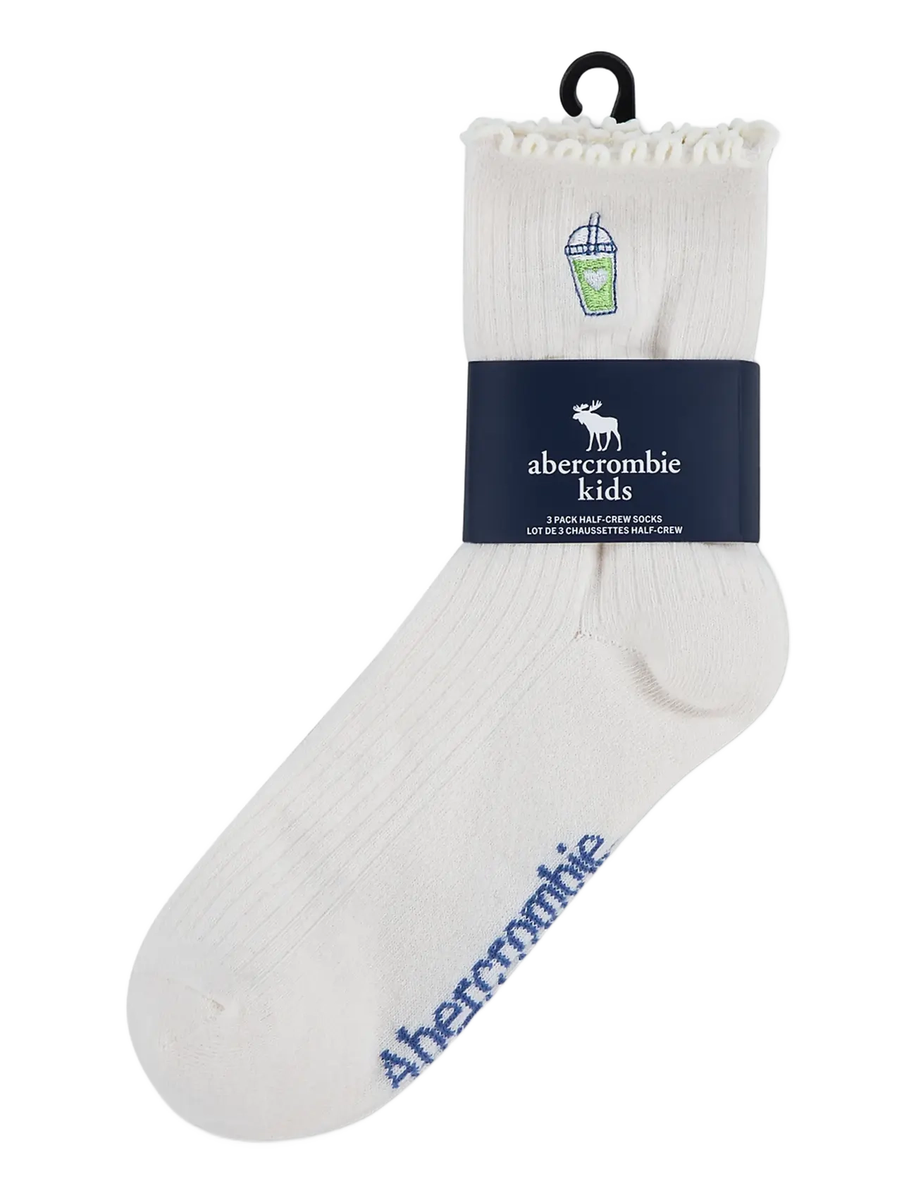 Abercrombie Kids - HQ-3PK HALF CREW SOCK - strümpfe - aqua gray - 2