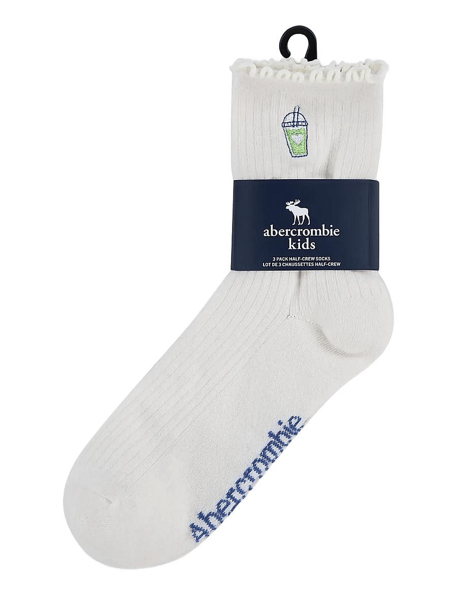 Abercrombie Kids - HQ-3PK HALF CREW SOCK - strümpfe - aqua gray - 2