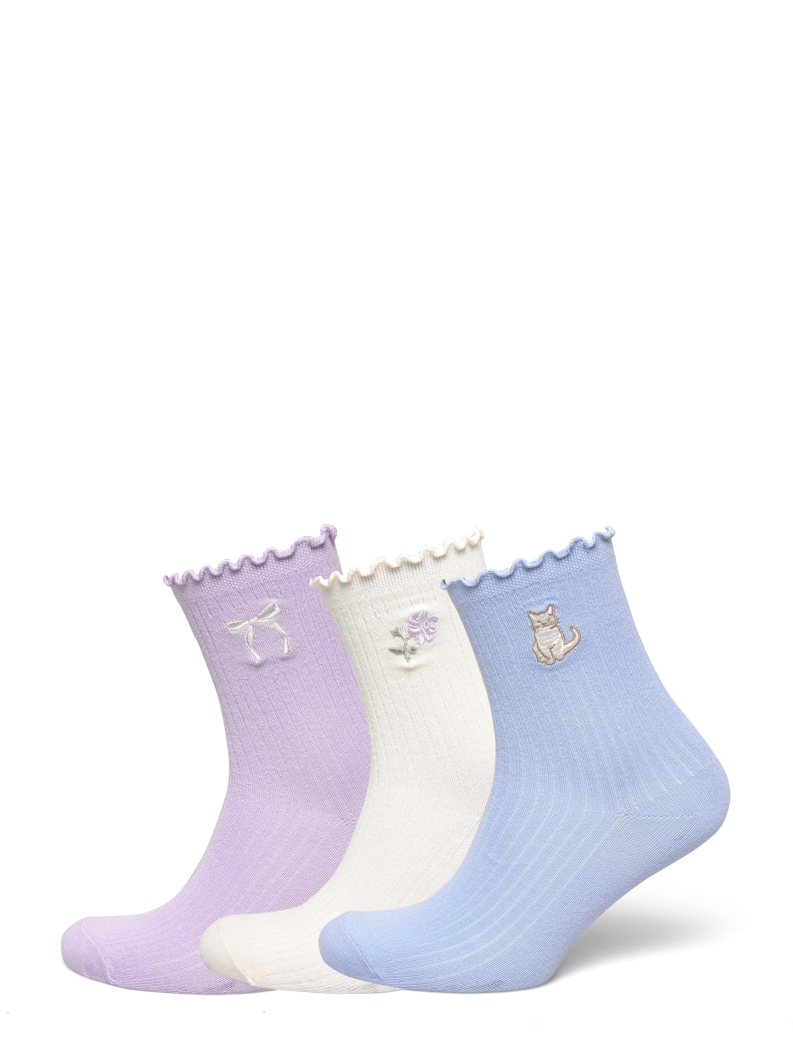 Abercrombie Kids HQ-3PK HALF CREW SOCK - Abercrombie Kids - WINDSURFER / multi