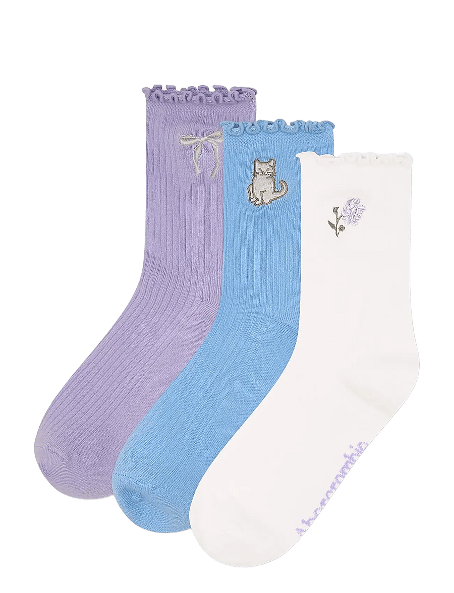 Abercrombie Kids - HQ-3PK HALF CREW SOCK - strümpfe - windsurfer - 0