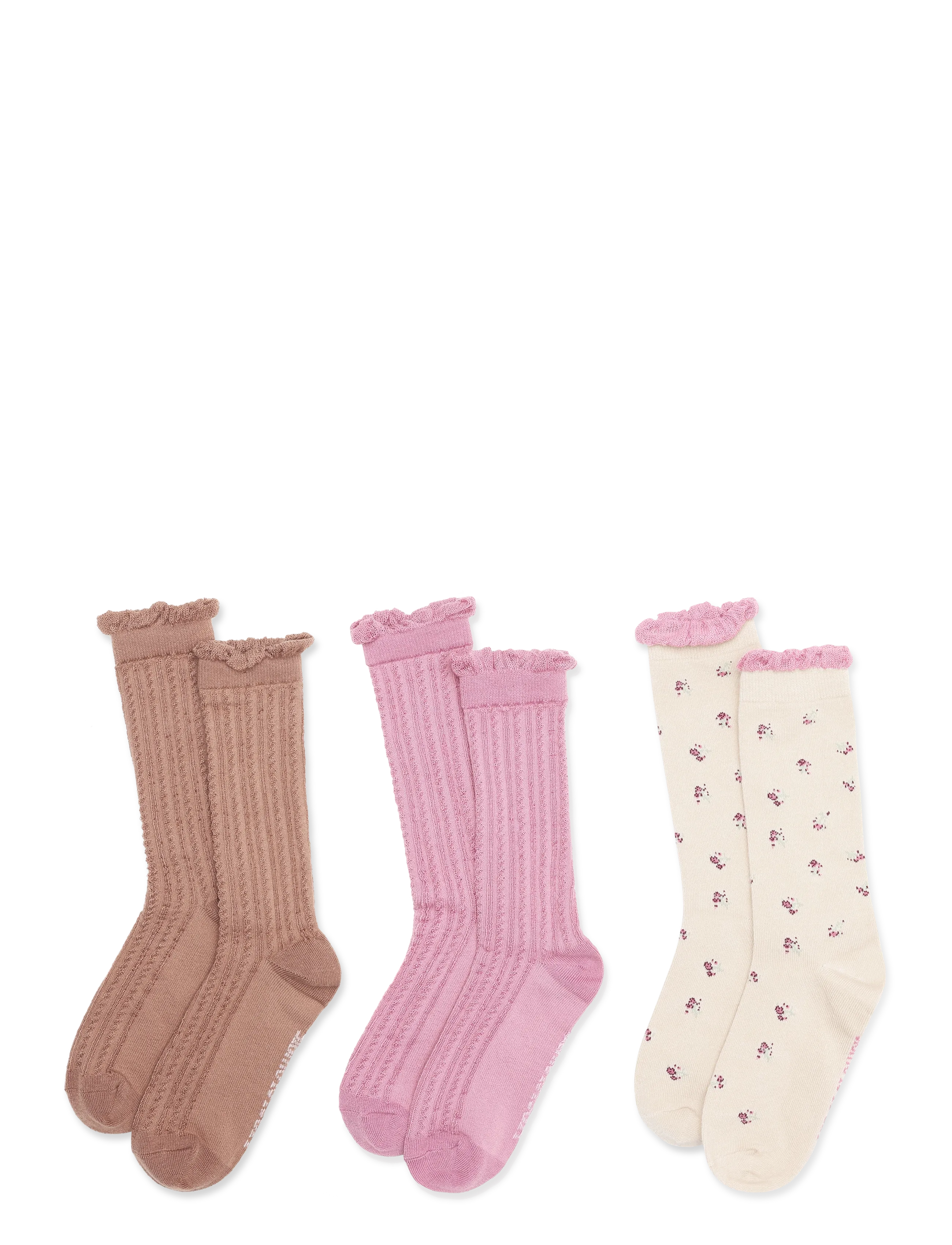 Abercrombie Kids - 3W-3PK CREW SOCK - strumpor - oatmeal - 1