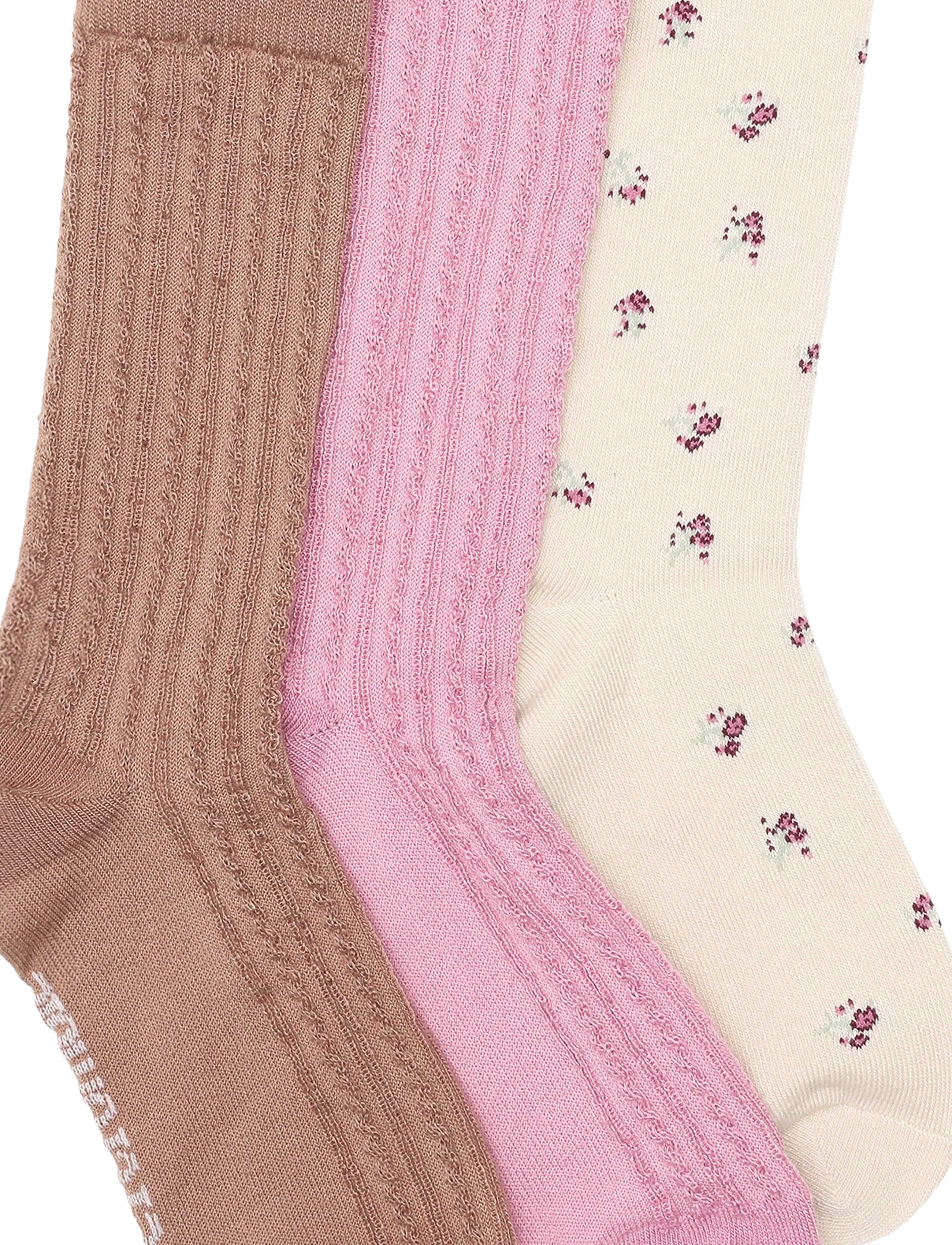 Abercrombie Kids - 3W-3PK CREW SOCK - strumpor - oatmeal - 2