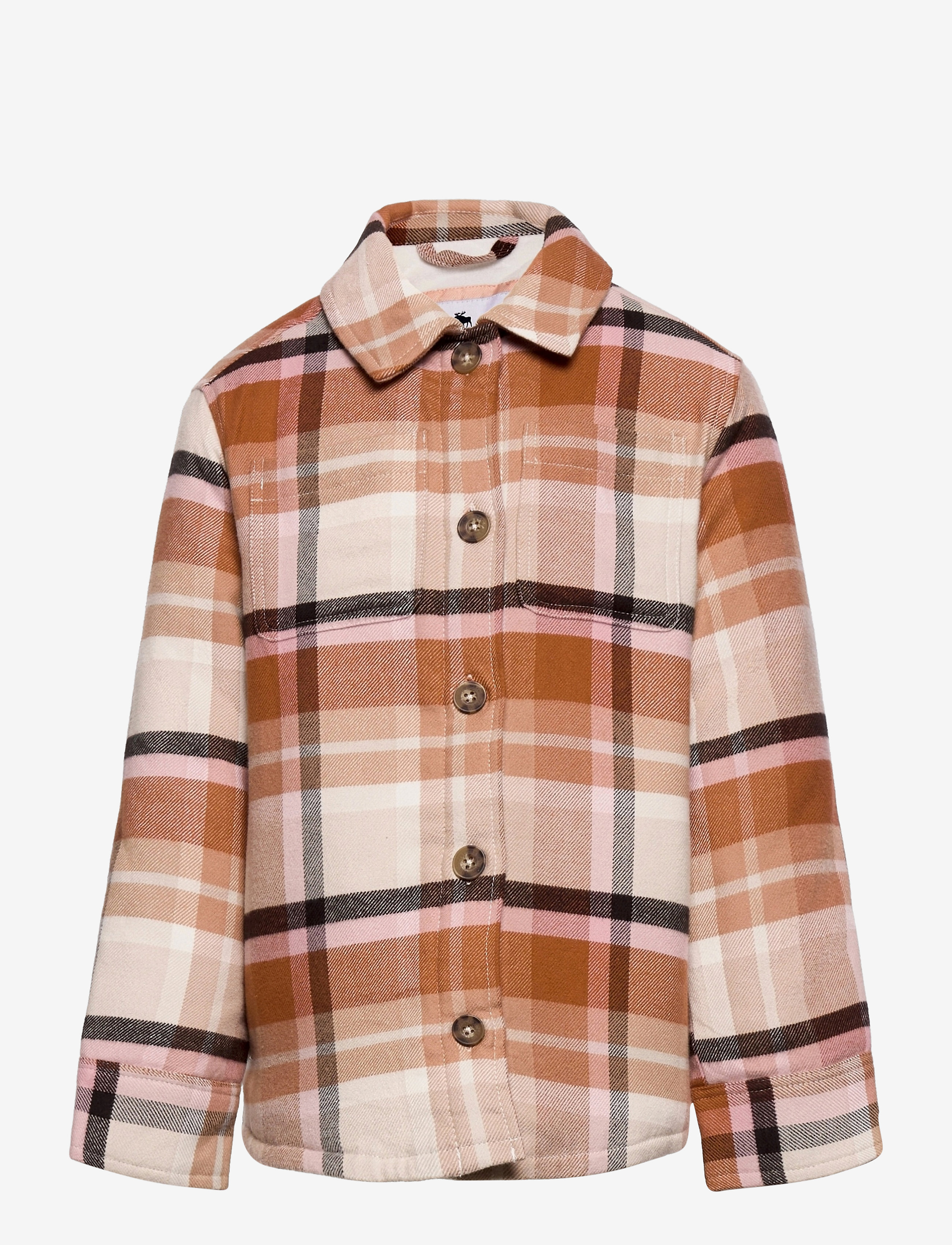 Abercrombie Kids kids GIRLS OUTERWEAR - Inspiration - WARM NEUTRAL PLAID / brown