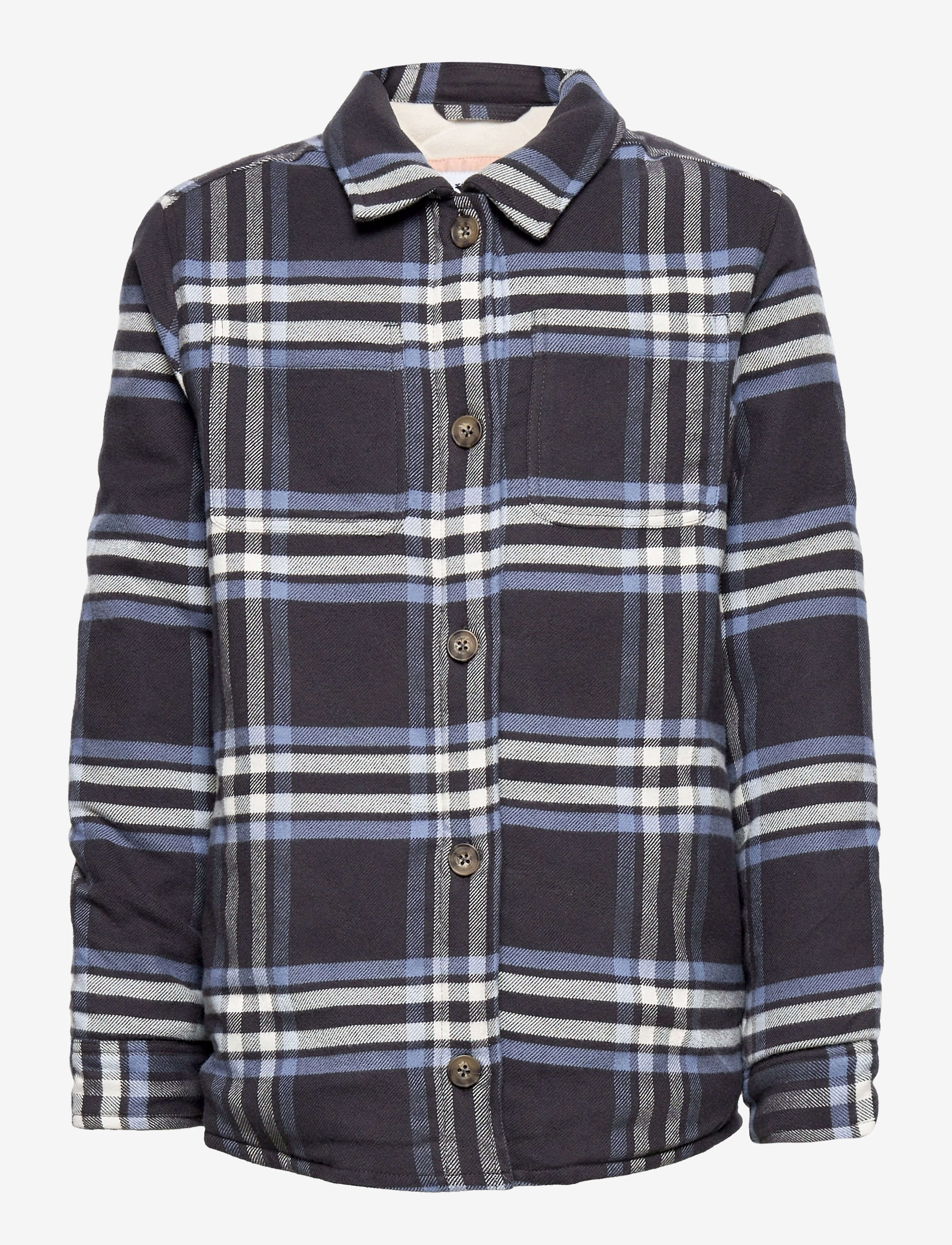 Abercrombie Kids kids GIRLS OUTERWEAR - Odzież - BLUE BLACK PLAID / blue